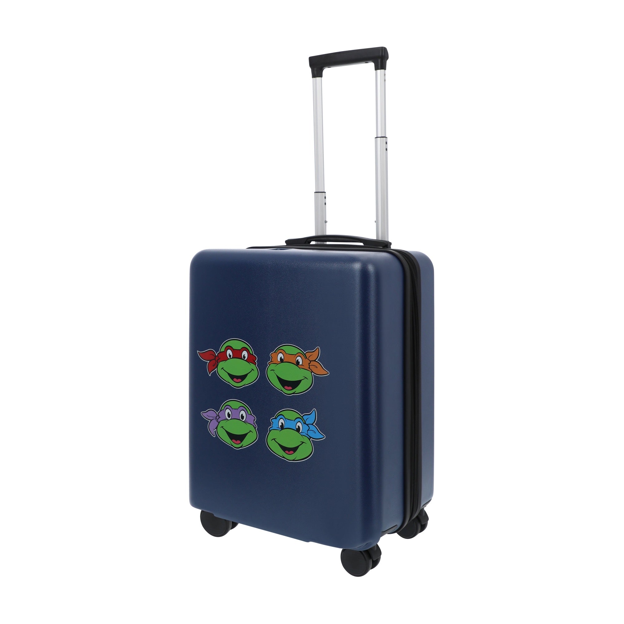 Navy blue paramount TMNT 22.5" carry-on spinner suitcase luggage by Ful