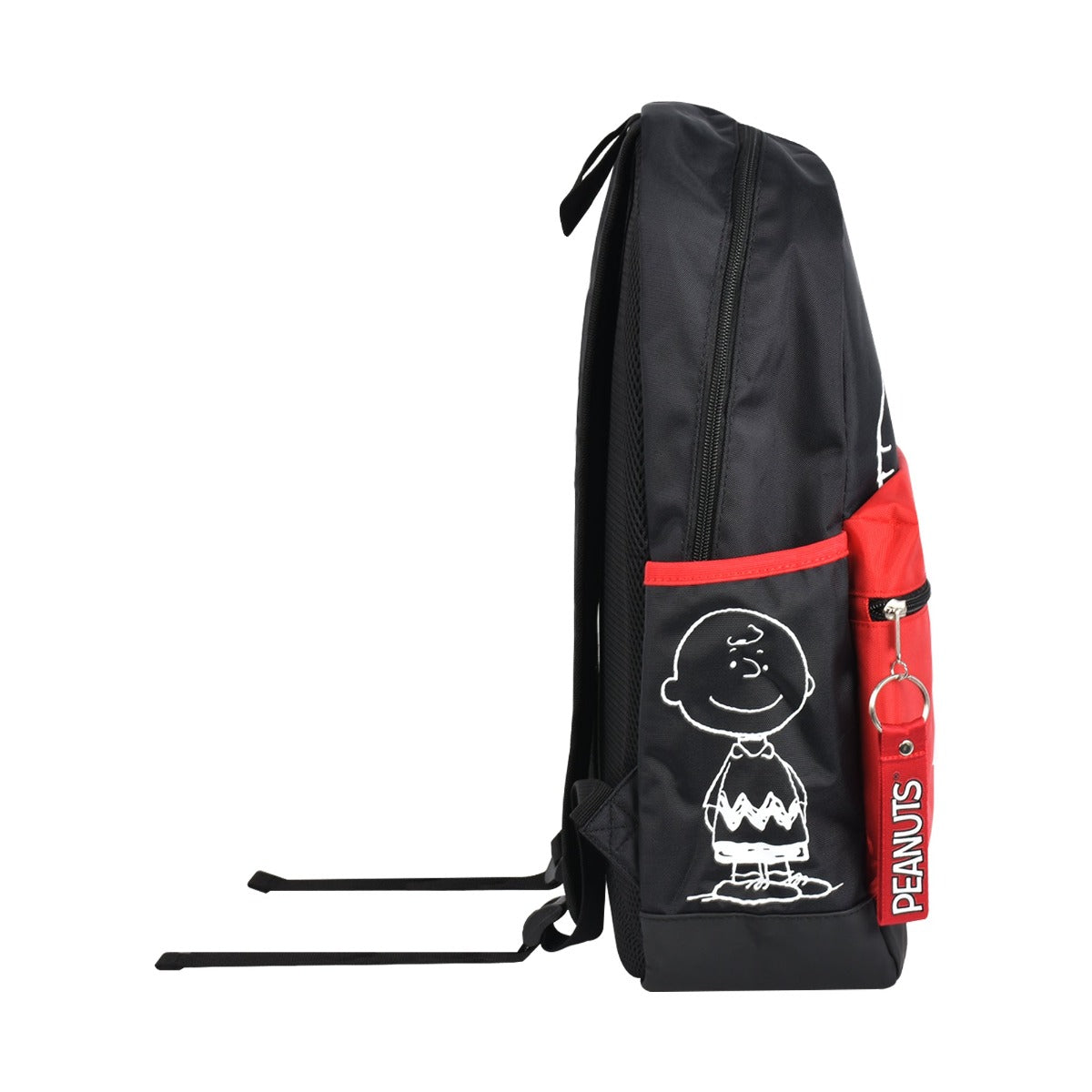 Black red Ful Peanuts Snoopy Charlie Brown Woodstock backpack - best backpacks for travel