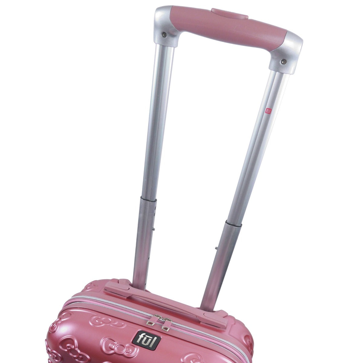 Ful X Hello Kitty Molded Portrait 22.5" pink luggage - best hard side carry-on spinner suitcase for traveling