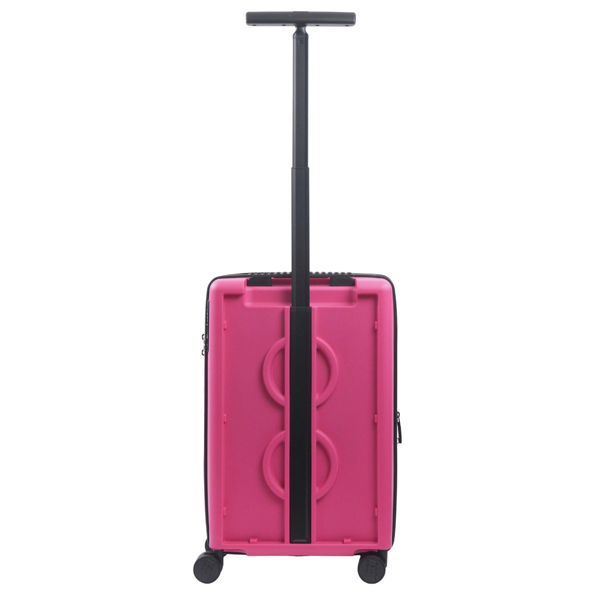 Pink Lego Signature Brick 2X3 trolley expandable 22-inch carry-on rolling luggage