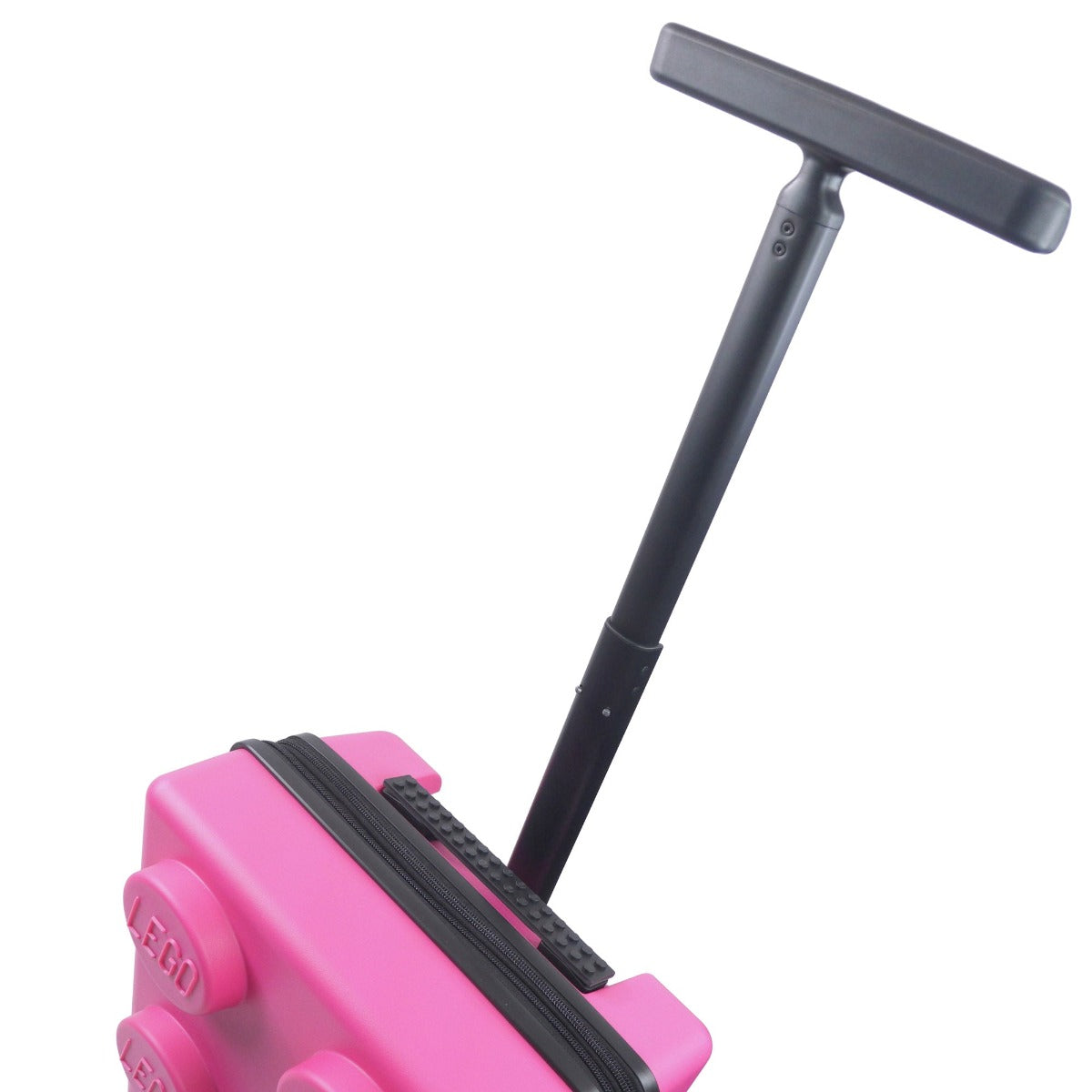 Pink Lego Signature Brick 2X3 trolley expandable 22-inch luggage - best carry-on hard-sided spinner suitcase for traveling