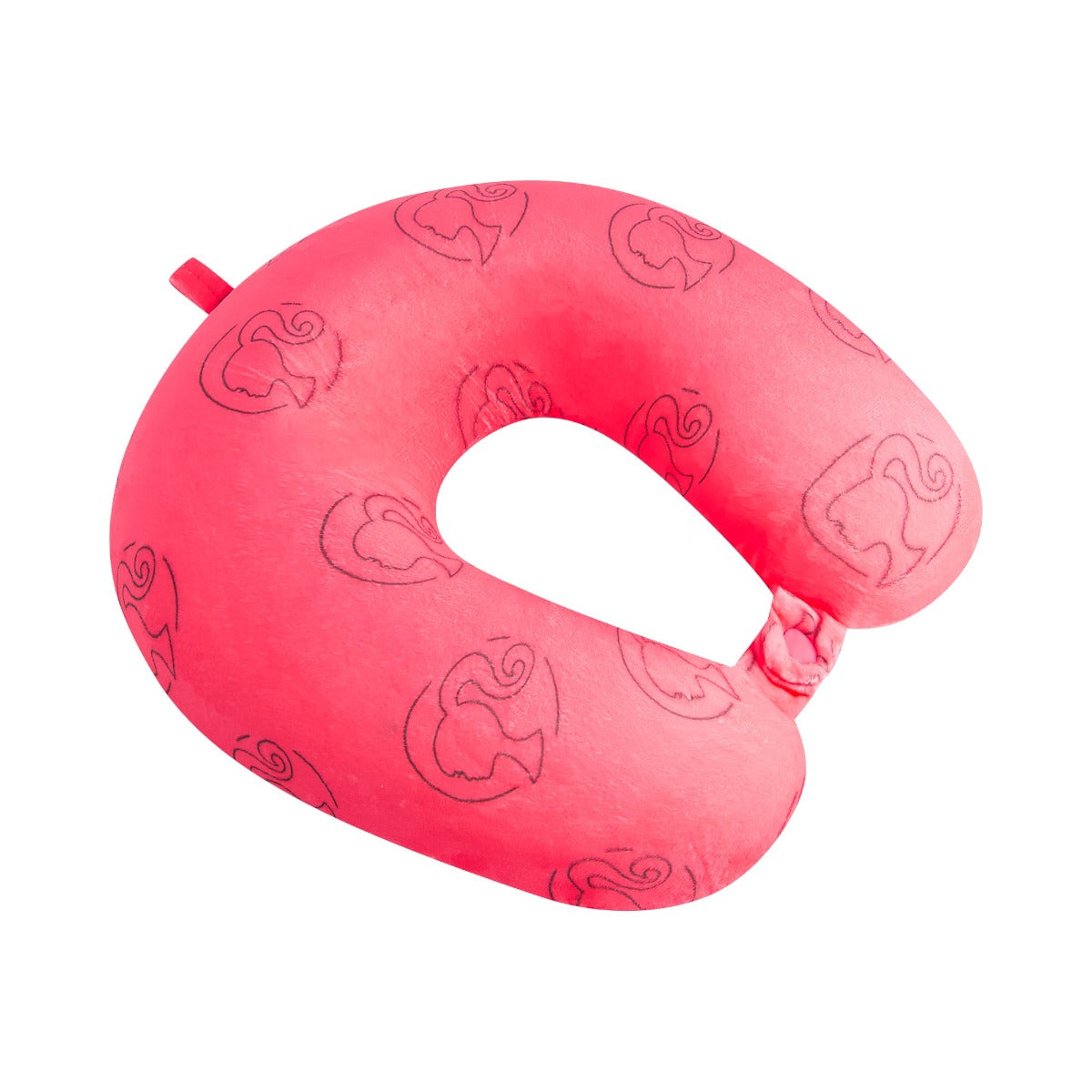 Pink Ful Mattel Barbie profile memory foam travel neck pillow