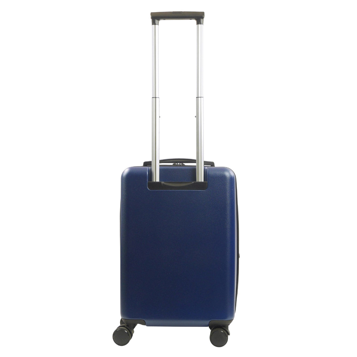 REVOLUTION 22.5" blue carry-on luggage spinner suitcase. This sleek and durable carry-on features a hard-shell exterior to protect your essentials.