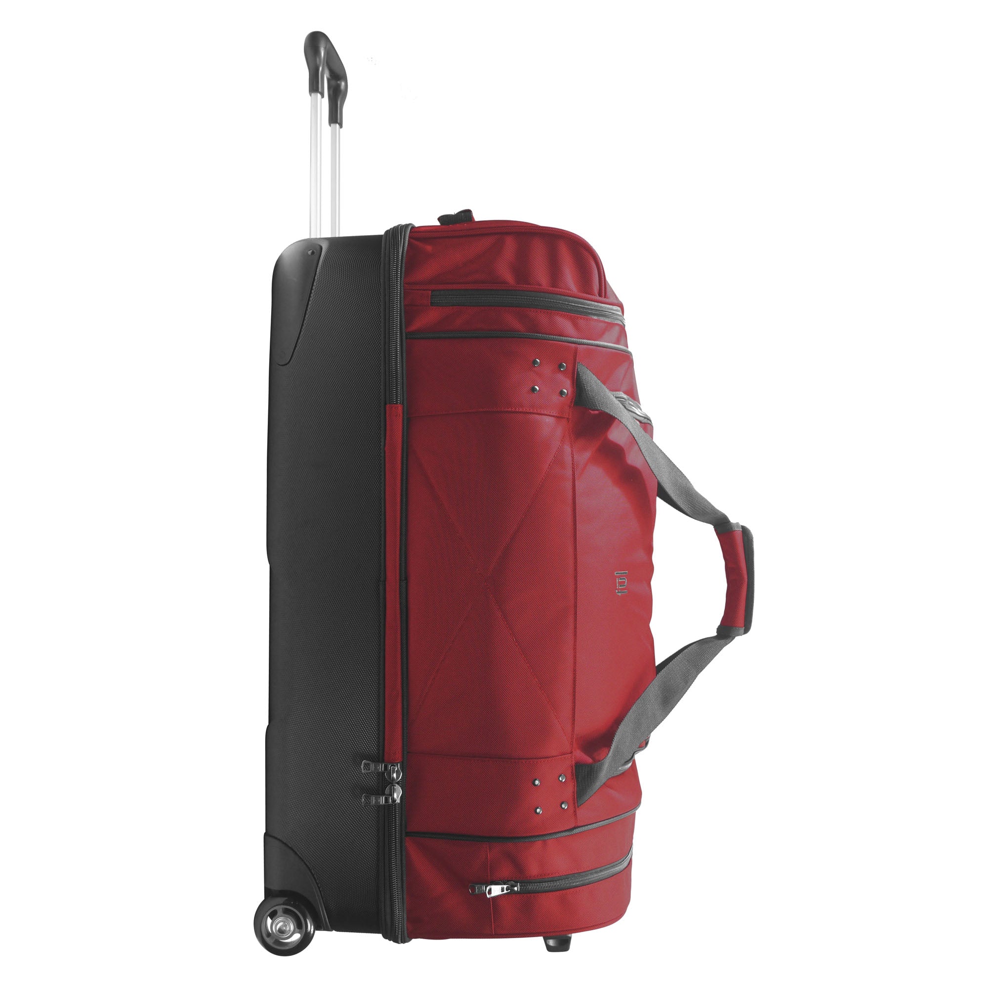 Workhorse 30" Split Level Dark Red FŪL Rolling Duffle Bag
