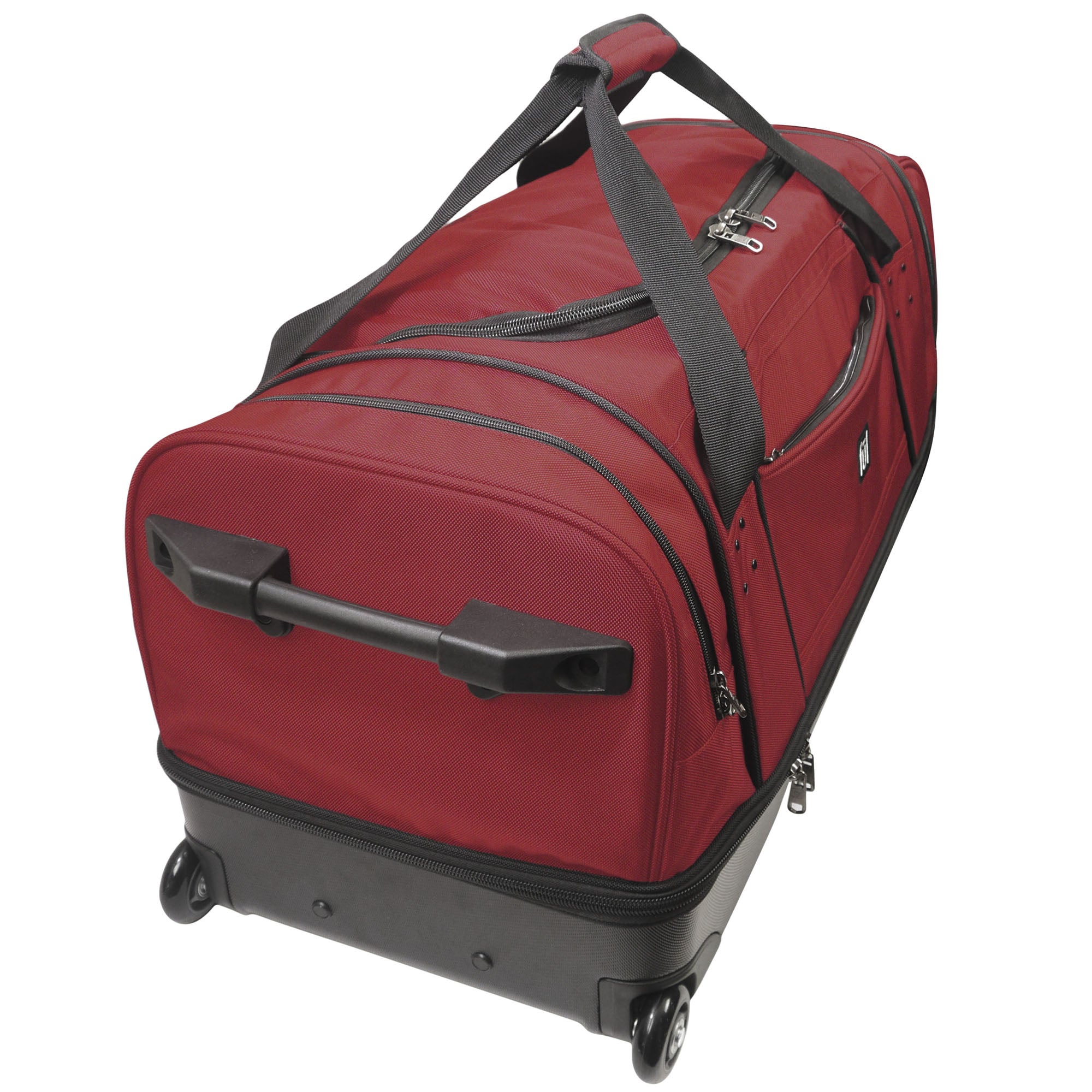 Workhorse 30" Split Level Dark Red FŪL Rolling Duffle Bag