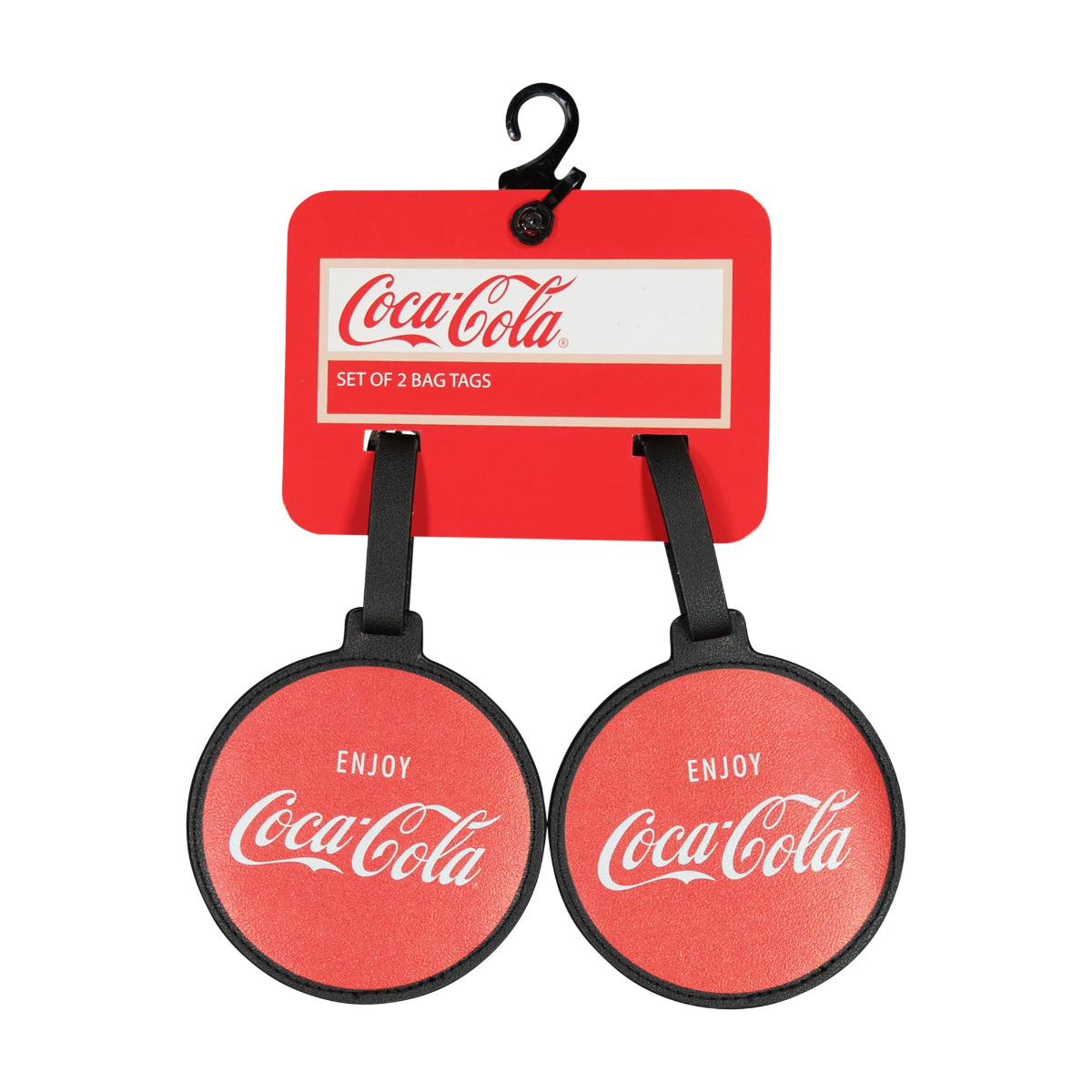 Coca-Cola Circle 2-Piece Red Luggage Tag Set