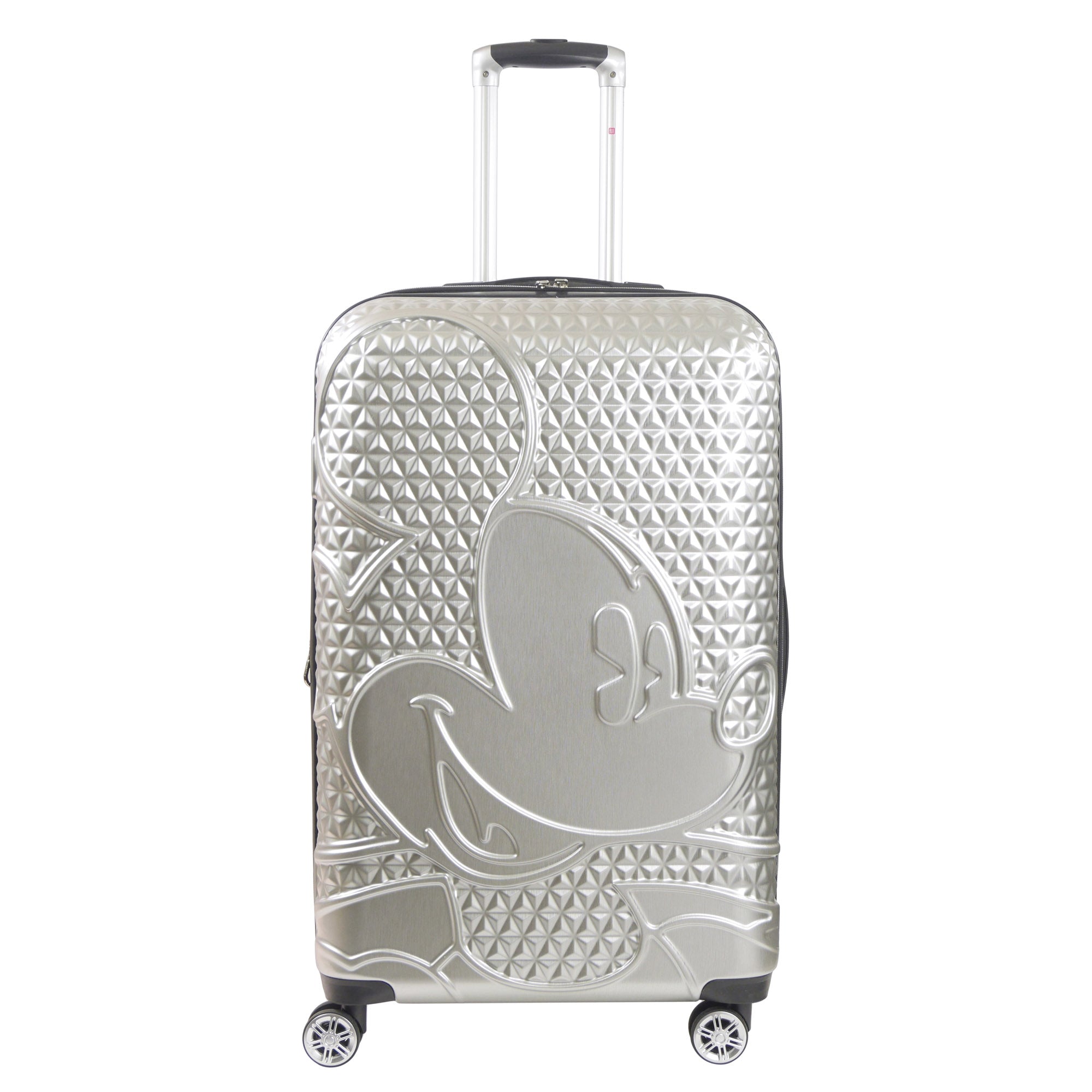 Mickey Mouse Rolling Luggage FŪL Disney Suitcase 30" Silver