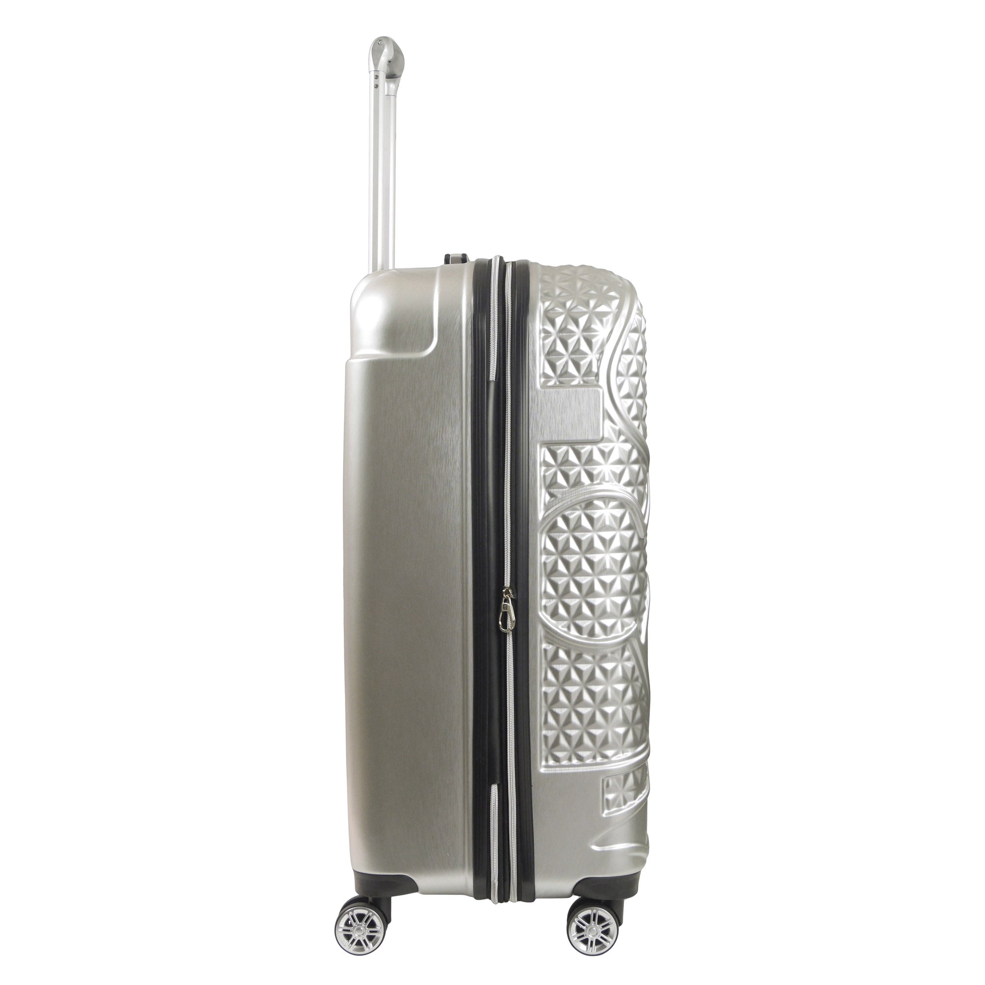 Mickey Mouse Rolling Luggage FŪL Disney Suitcase 30" Silver