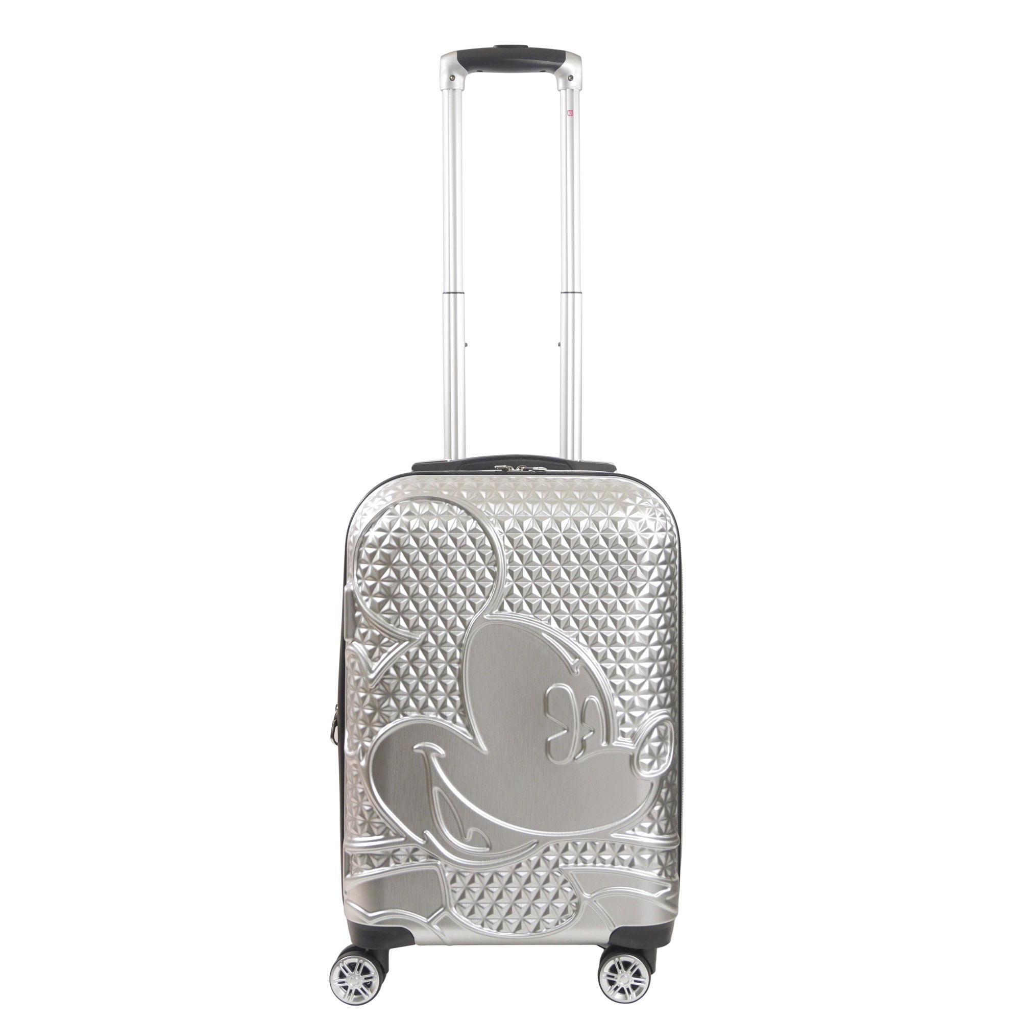 Mickey Mouse Rolling Luggage FŪL Disney Luggage 22.5" Silver