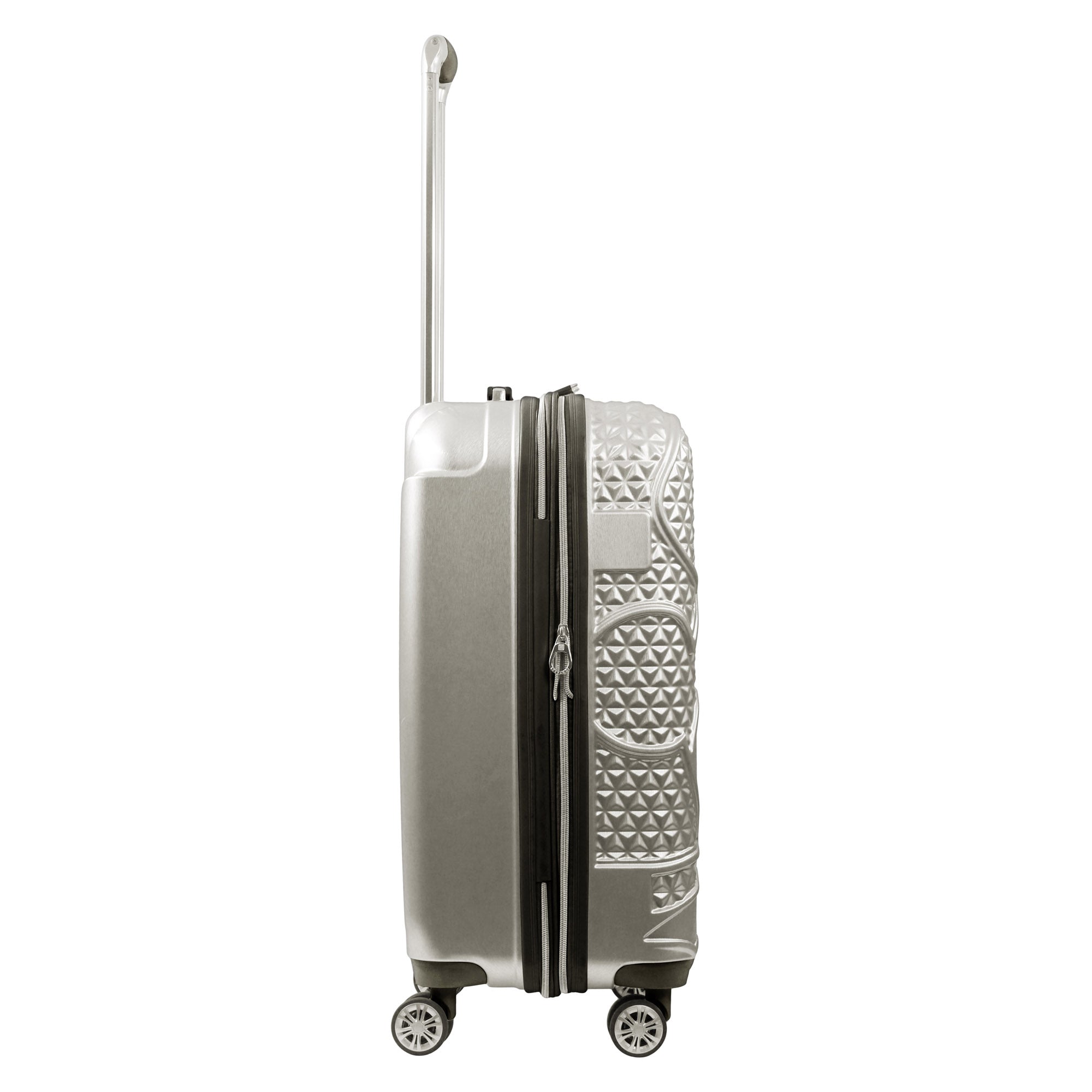 Mickey Mouse Rolling Luggage FŪL Disney Luggage 26" Silver