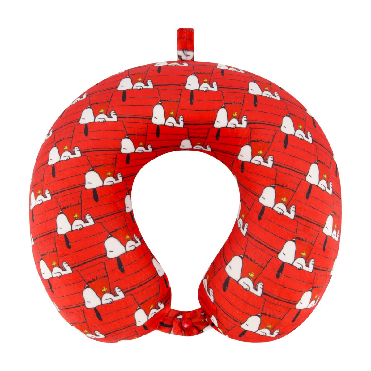 Peanuts Snoopy Dog House Memory Foam Red Travel Neck Pillow
