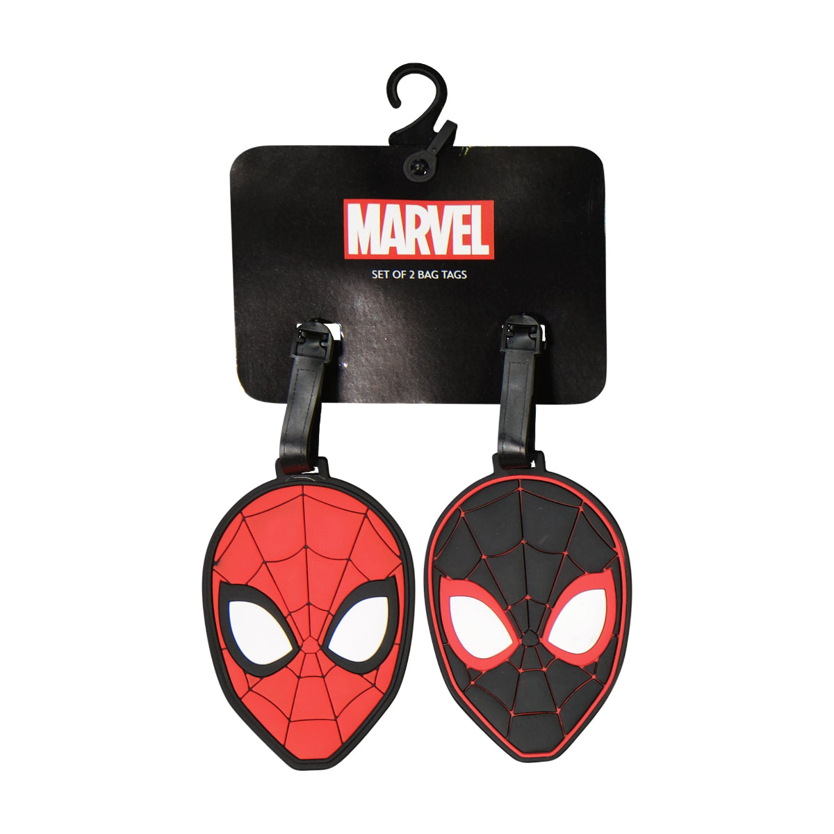 Spider-Man & Miles Morales 2-Piece Red and Black Luggage Tag Set
