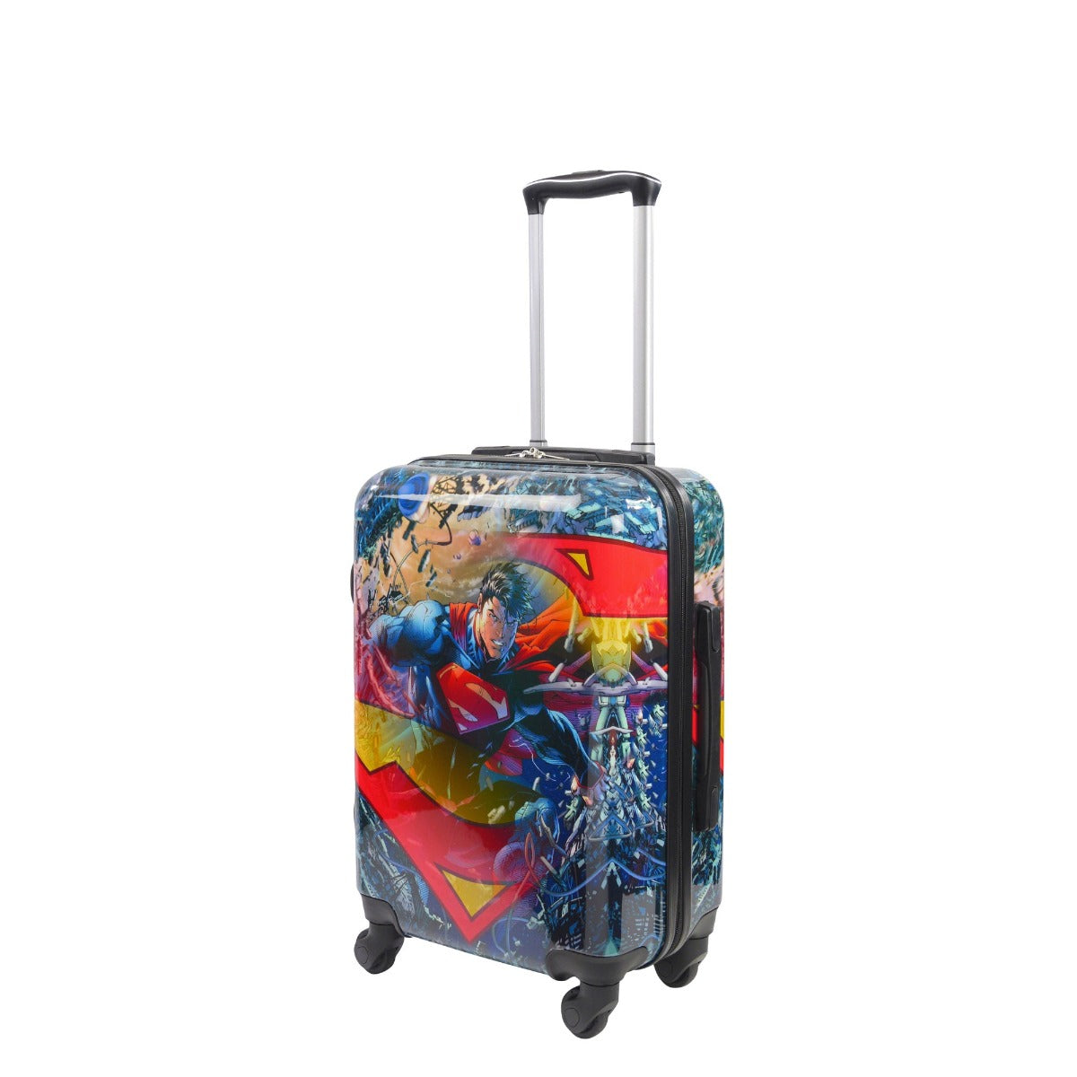 DC Comics Superman 21" hardside spinner suitcase luggage - best kids carry on suitcases for travel