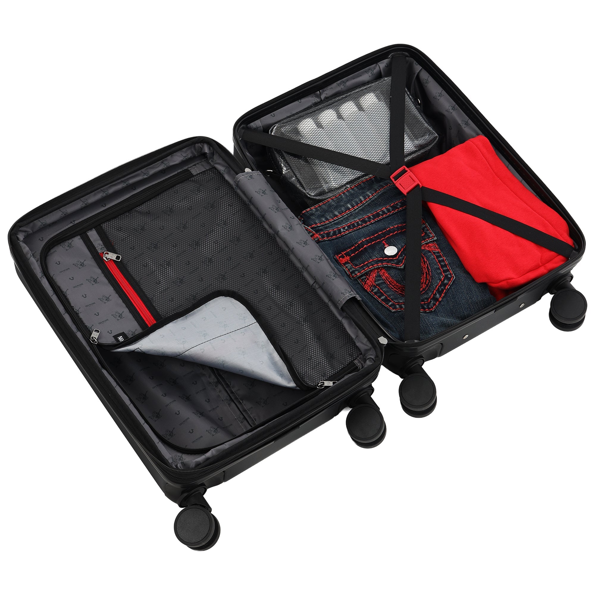 True Religion Molded U 22" Expandable Hardside Carry-On Spinner Luggage