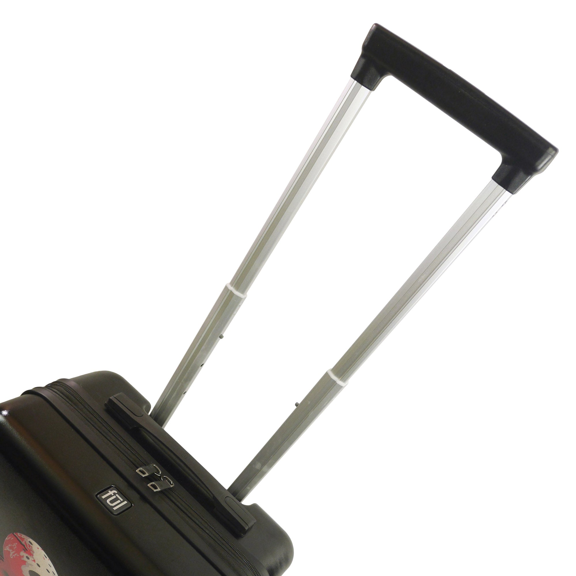 Friday The 13th Jason's Mask logo Ful 22.5" Black Carry-On Hard Side Spinner suitcases Luggage