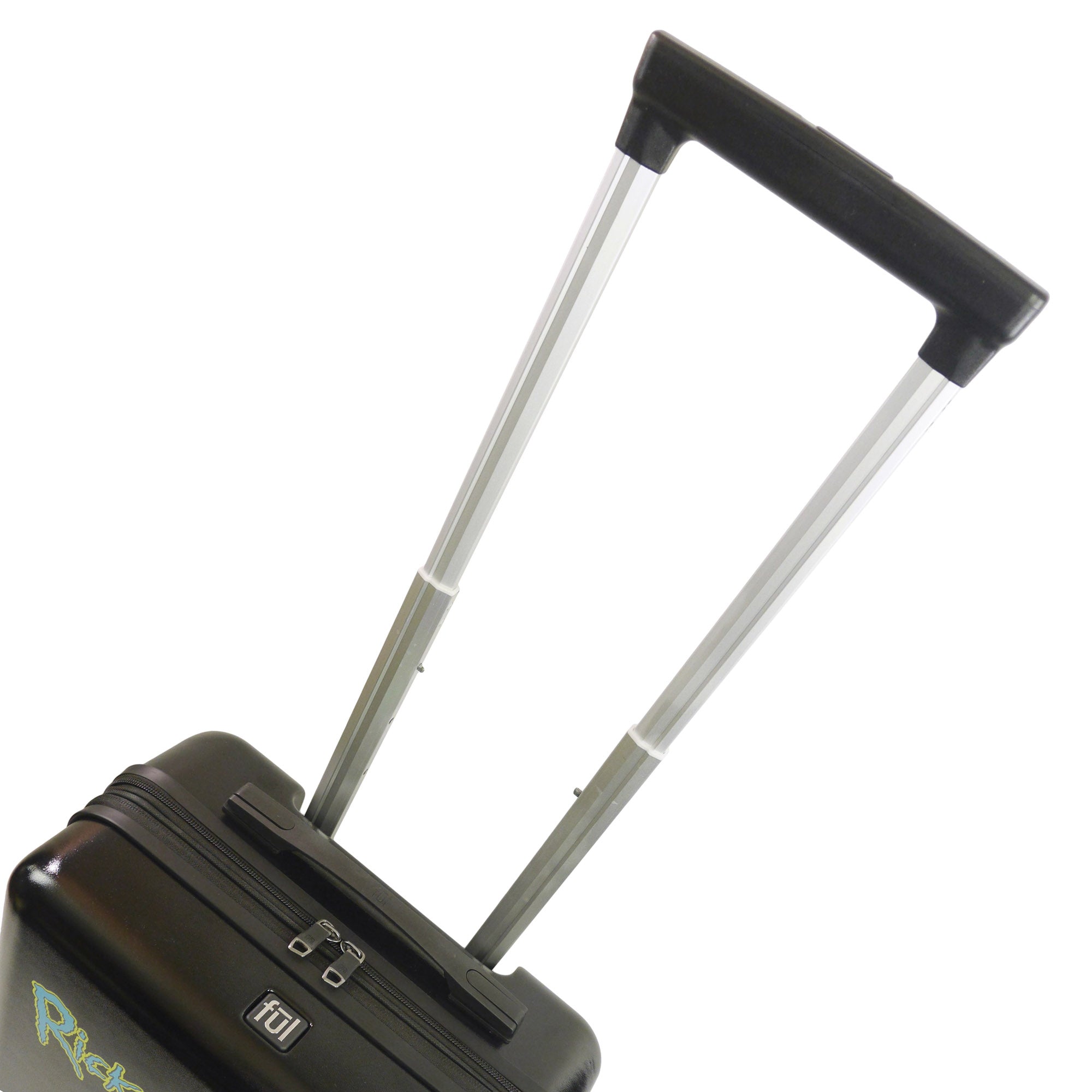 Rick and Morty Ful 22.5" Black Carry-On Hard Side Spinner Suitcase Rolling Luggage