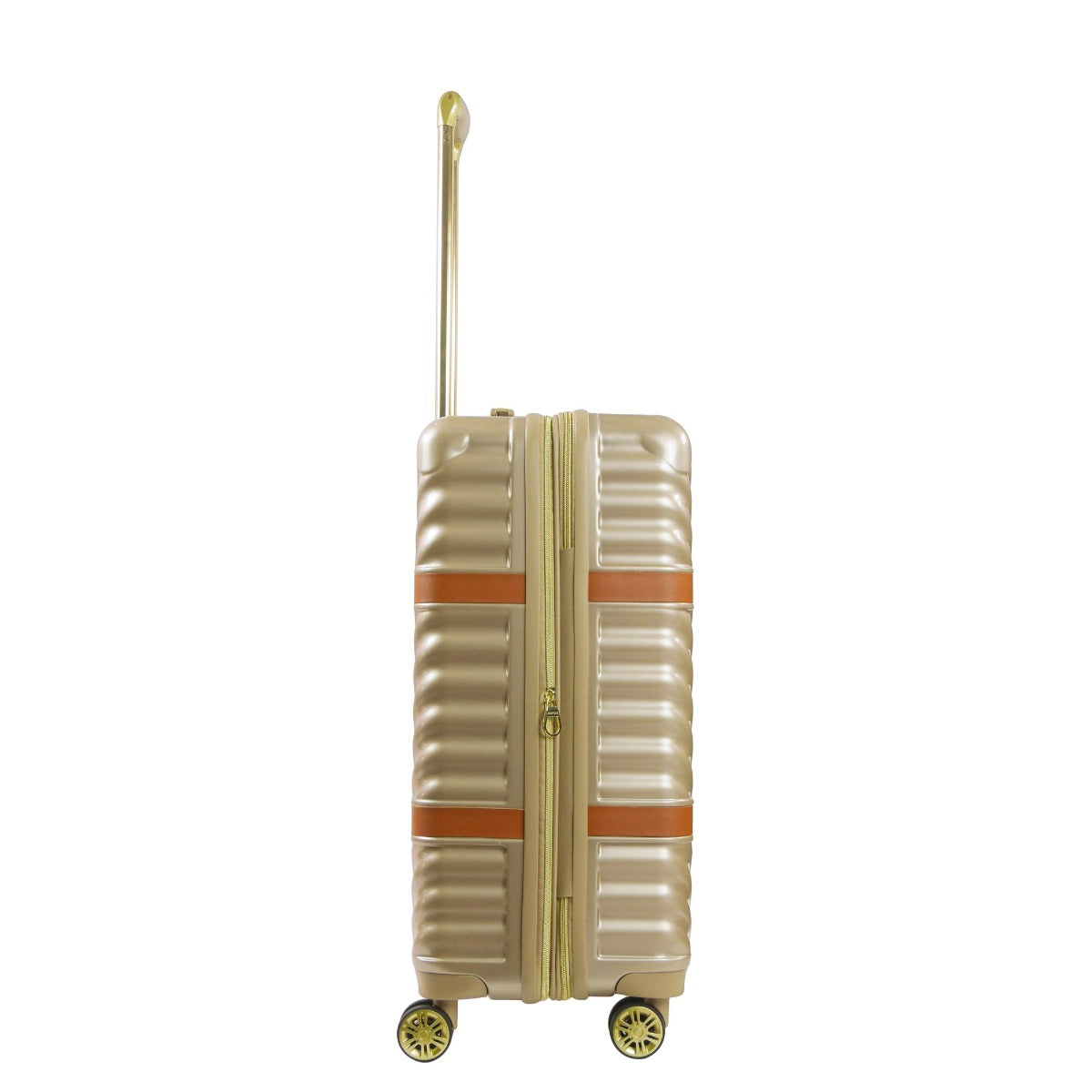Christian Siriano New York Stella 25 inch hardside spinner luggage taupe - best durable checked suitcase suitcases for travel