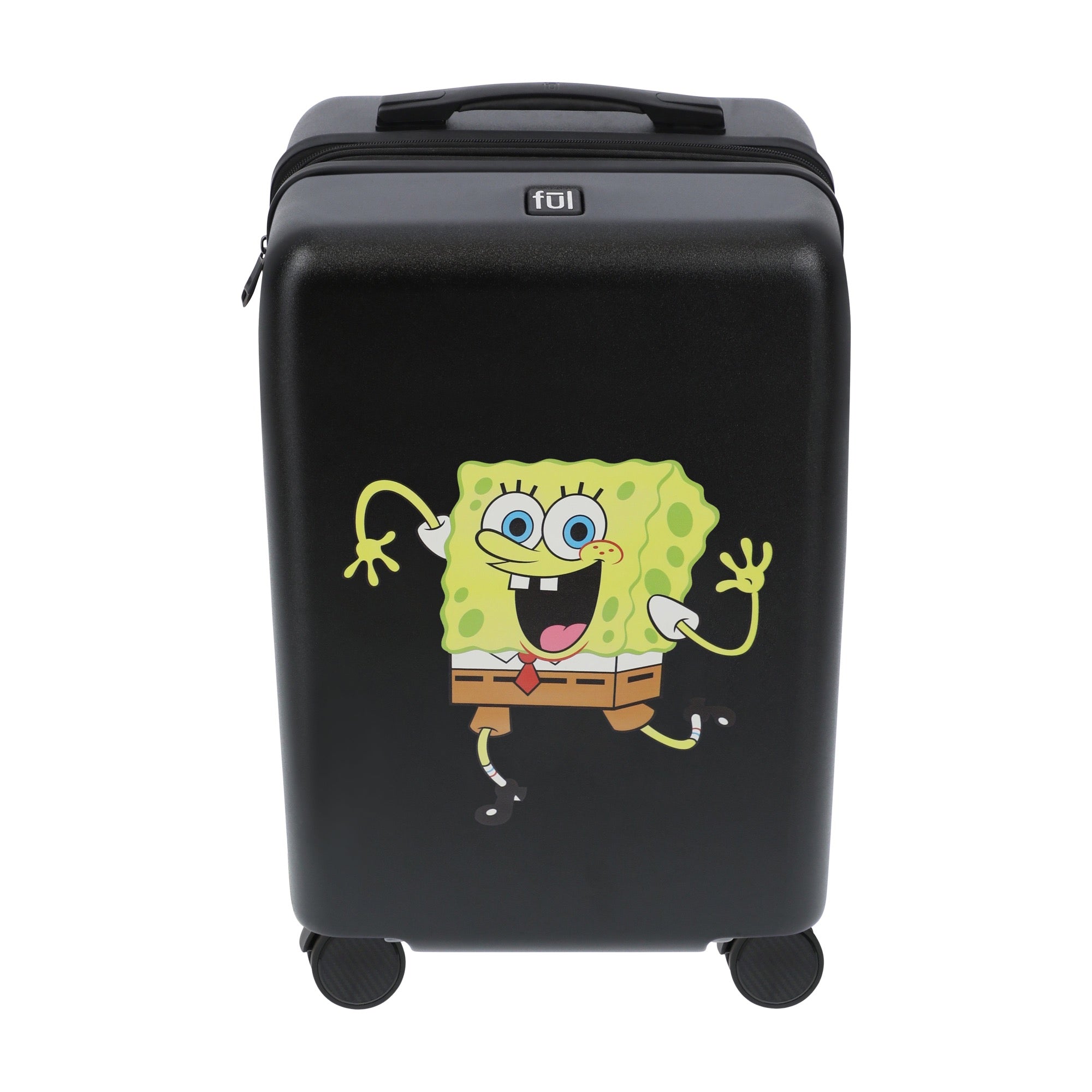 Nickelodeon SpongeBob squarepants 22.5" black carry-on spinner suitcase luggage by Ful