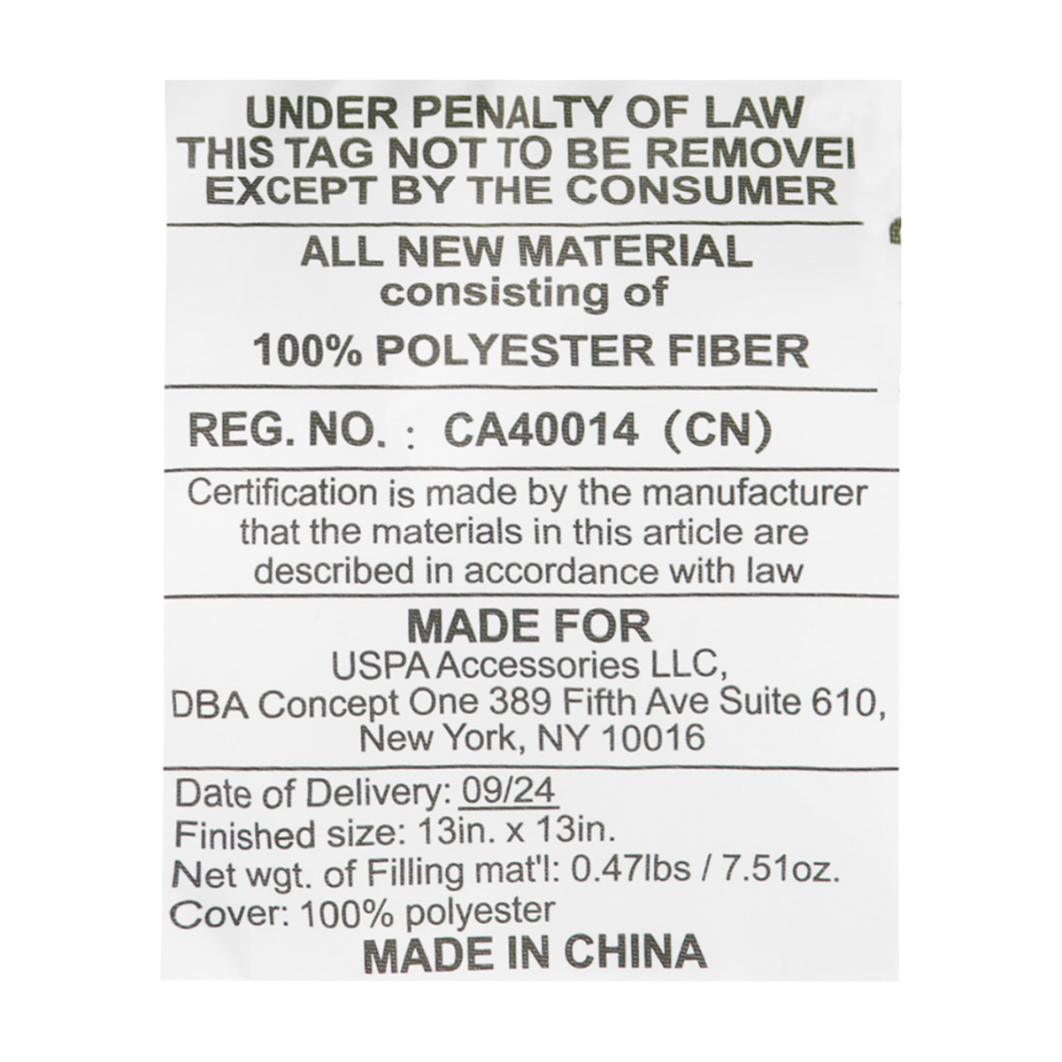 Tag for neon green GIR Hooded Travel Neck Pillow