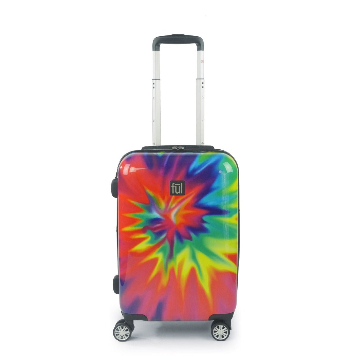22 inch tie dye Rainbow Swirl Hard Sided Spinner Suitcase Rolling Luggage 