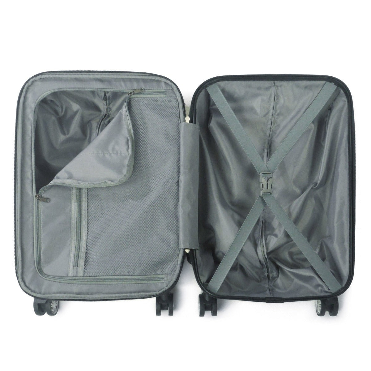 22 inch tie dye Rainbow Swirl Hard Sided Spinner Suitcase Rolling Luggage 