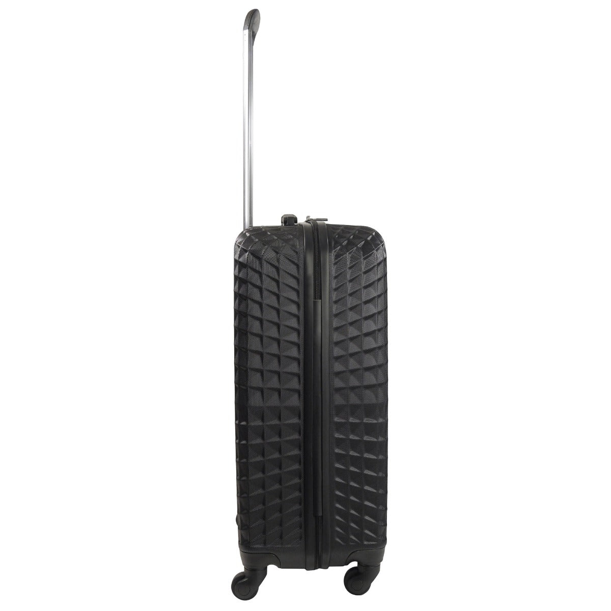 Ful Geo 26" checked luggage bag hard sided spinner suitcase black