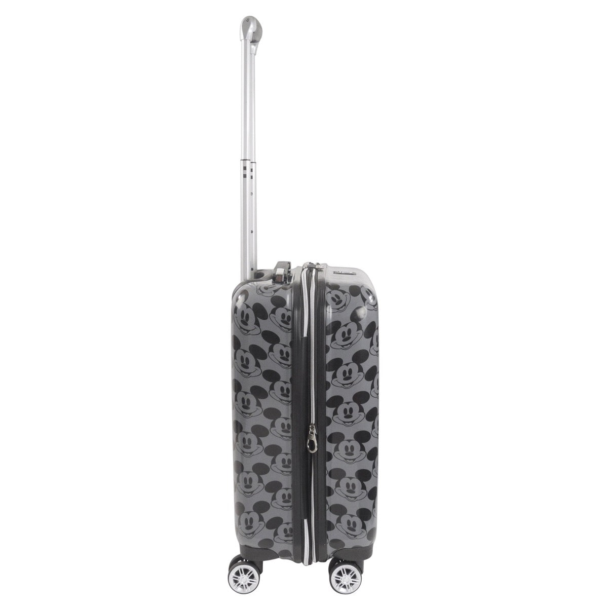 Disney Mickey Mouse printed 21" carry-on expandable spinner hardsided suitcase luggage charcoal grey black