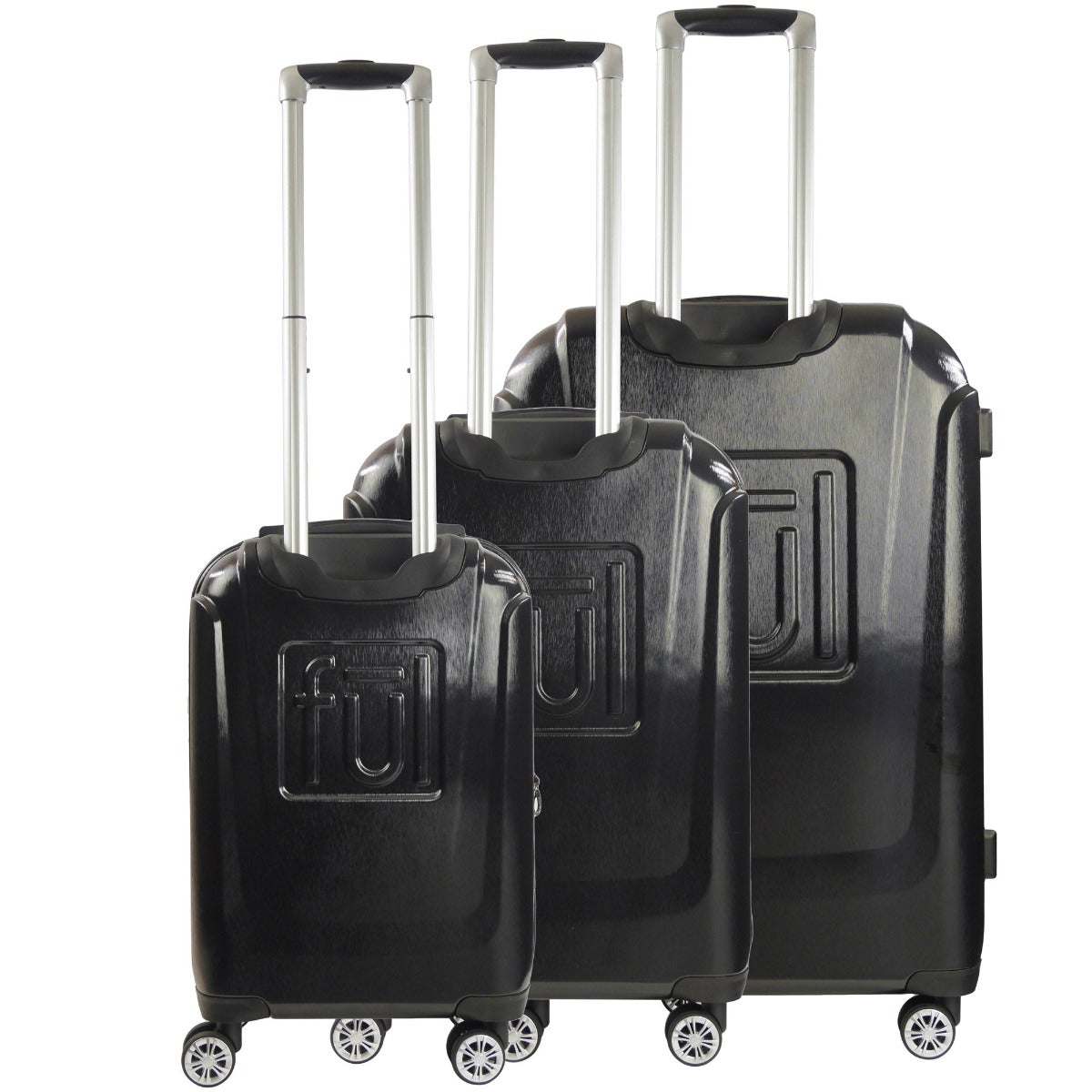 Disney Fūl Playful Minnie Mouse piece spinner suitcase Ful luggage set hard sided black