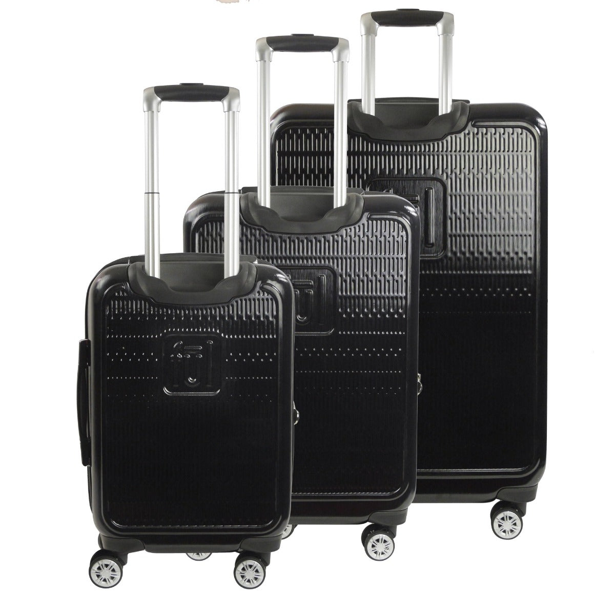 Star Wars Darth Vader Embossed 3 Piece Spinner Suitcase Luggage Set in Black