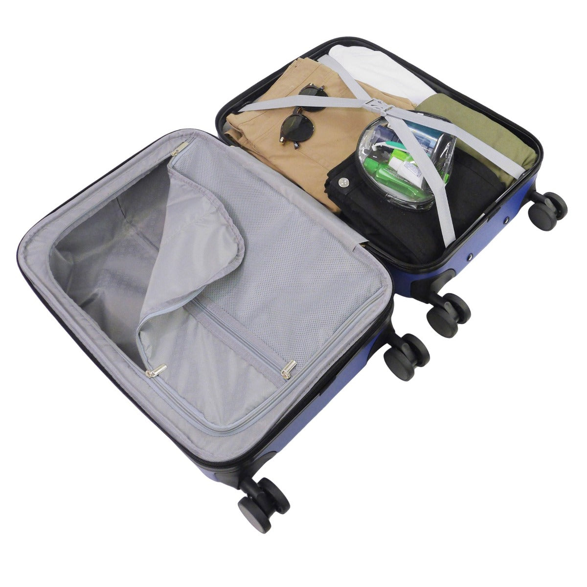 Load Rider 29-inch large check-in expandable Spinner Suitcase Rolling Luggage in Cobalt Blue by Ful