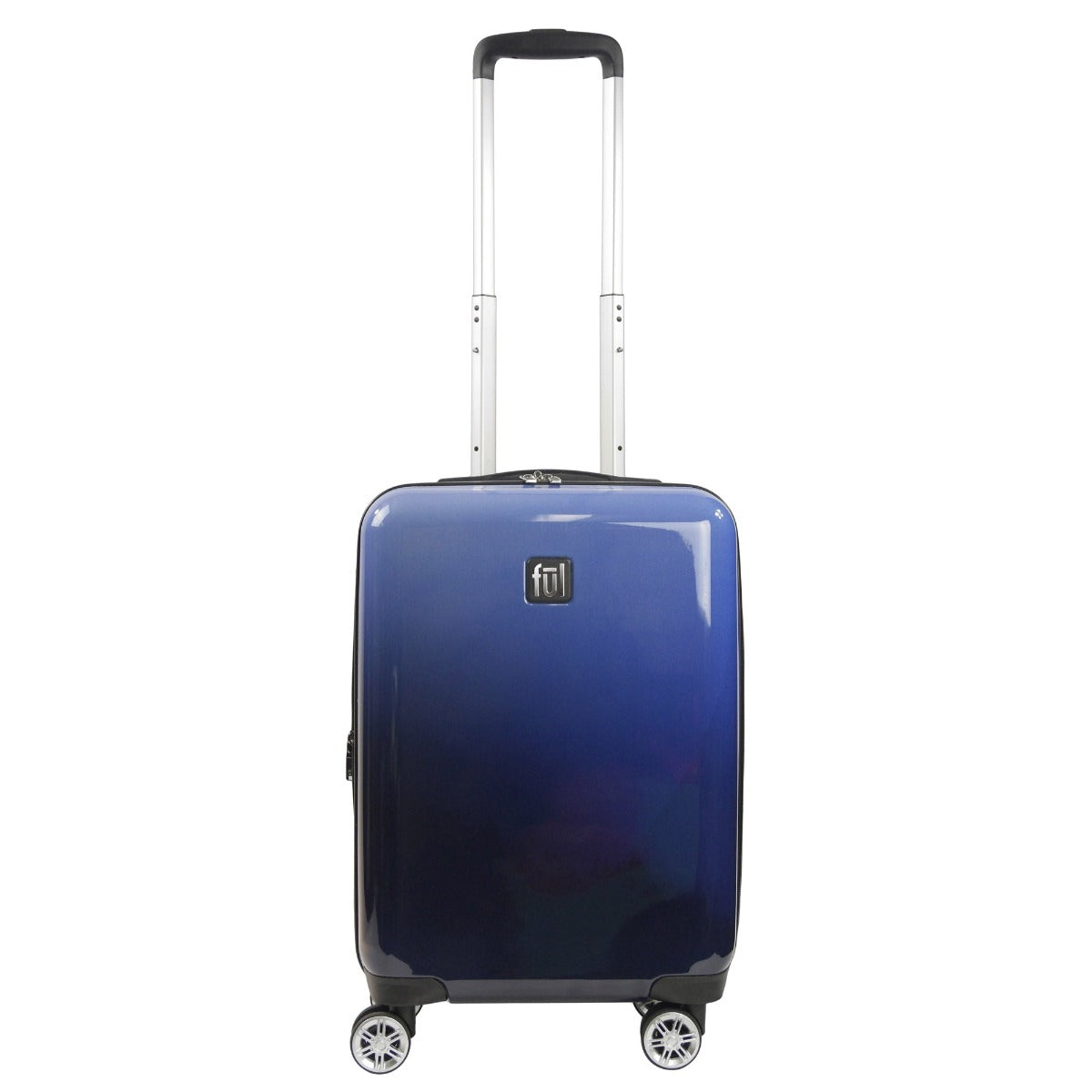 Blue Ful Impulse Ombre 22" carry-on hard-sided spinner suitcase