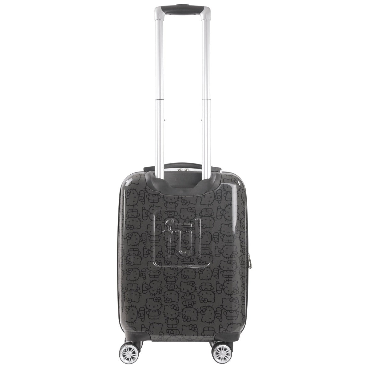 Hello Kitty Pose All Over Print 22" Hardsided Luggage Black Carry-on Spinner Suitcase