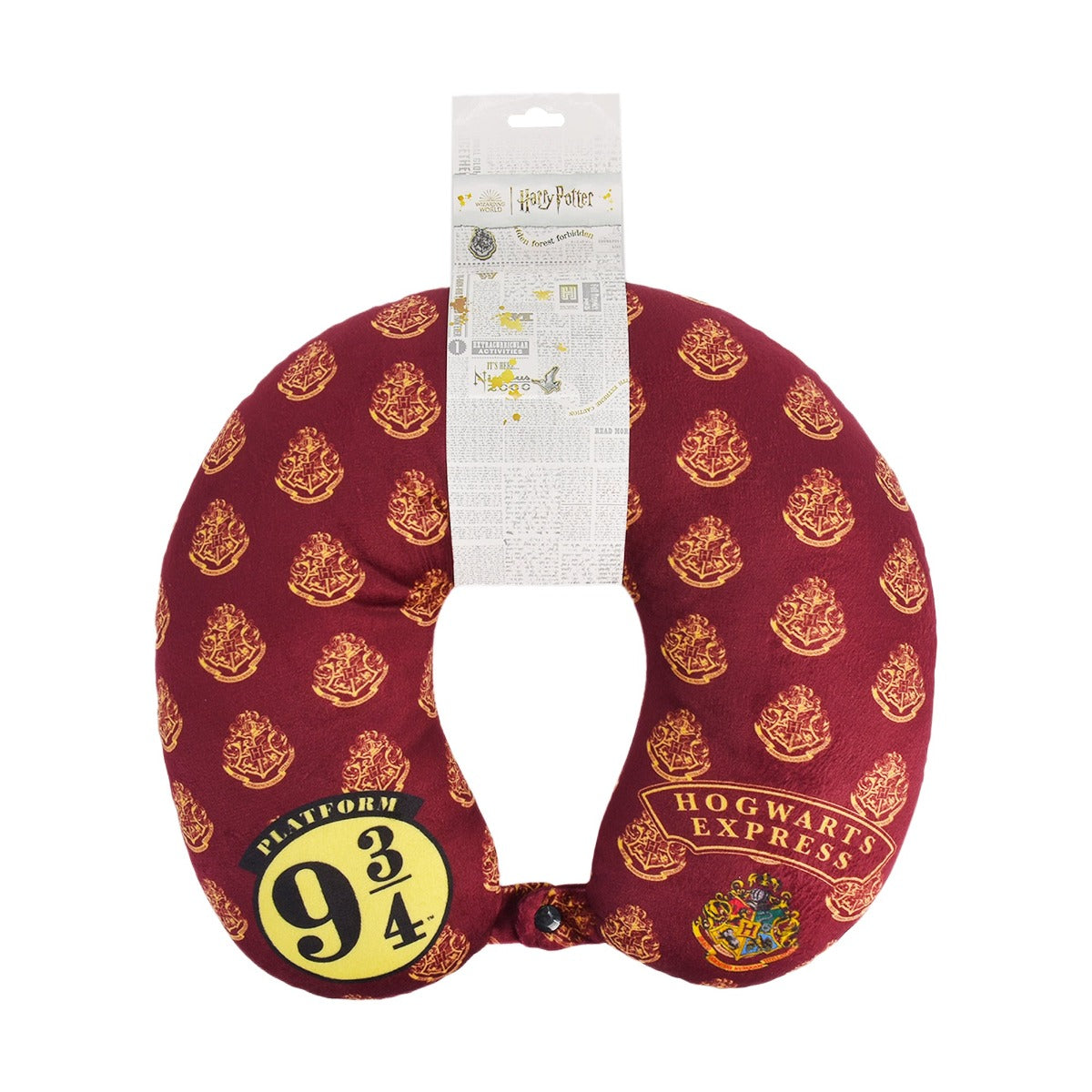 Harry Potter Burgundy Travel Neck Pillow, Hogwart's Express