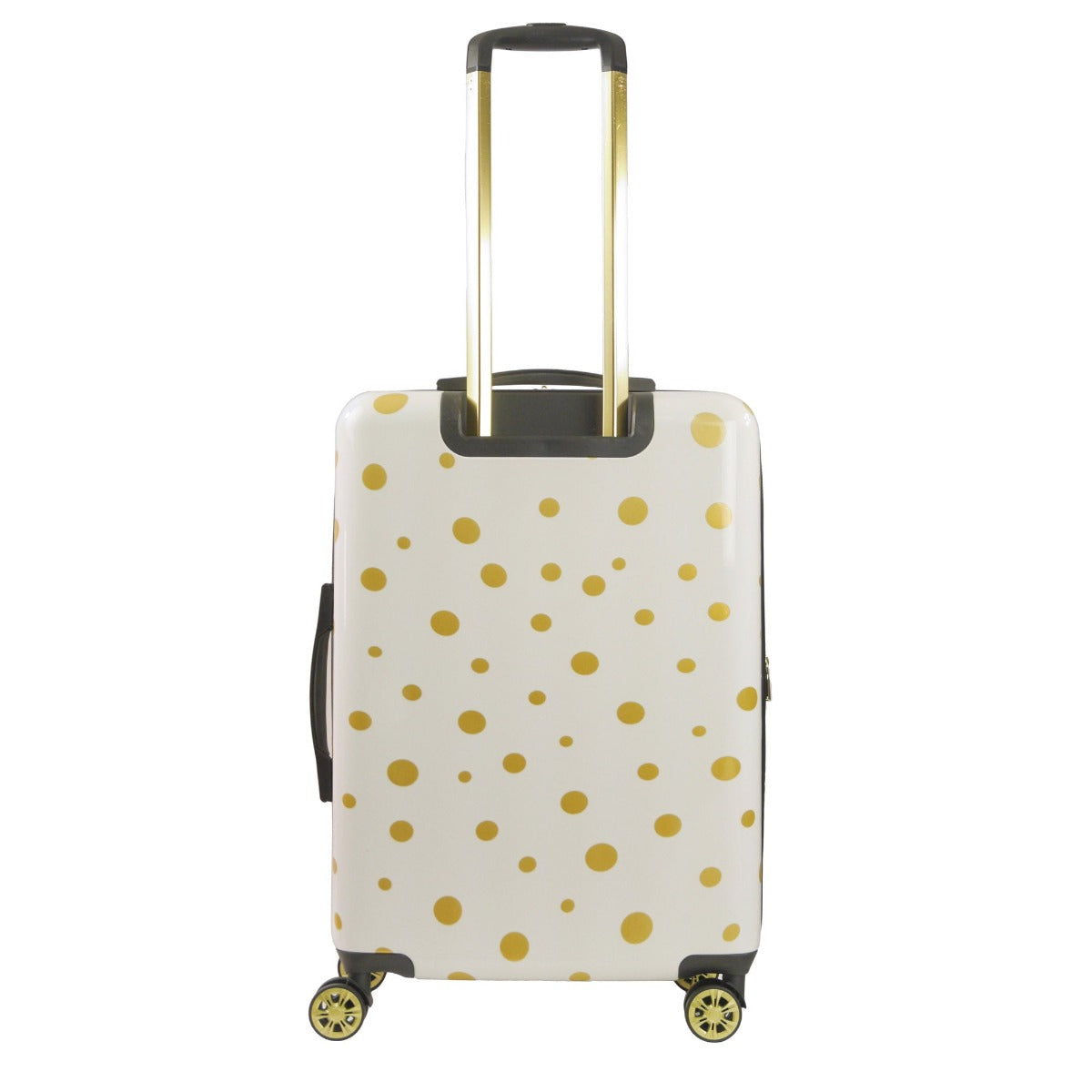 Ful Impulse Mixed Dots hardside spinner 26" checked luggage white gold suitcase
