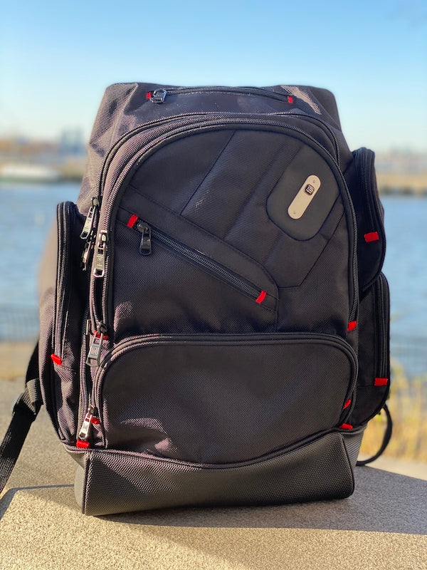 Refugee 1680 Denier Ful 15-inch laptop carry-on tech backpack in black