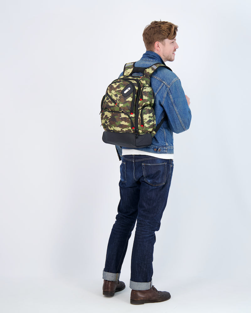 Green Camo Backpack for travel