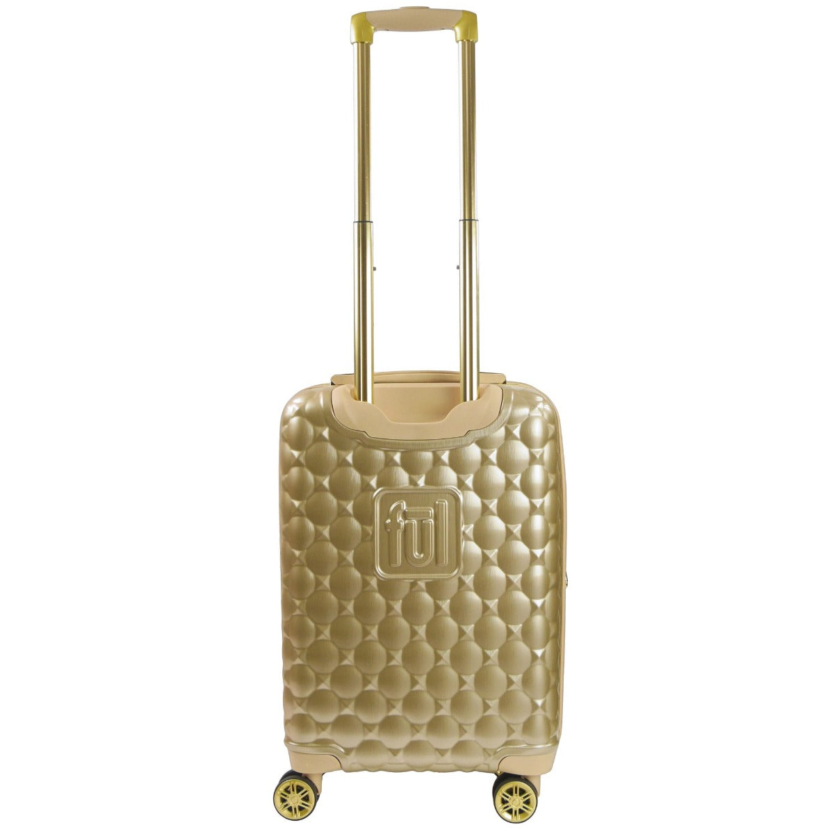 Disney Ful Minnie Mouse molded 21 inch spinner hard sided suitcase gold carry on Fūl luggage