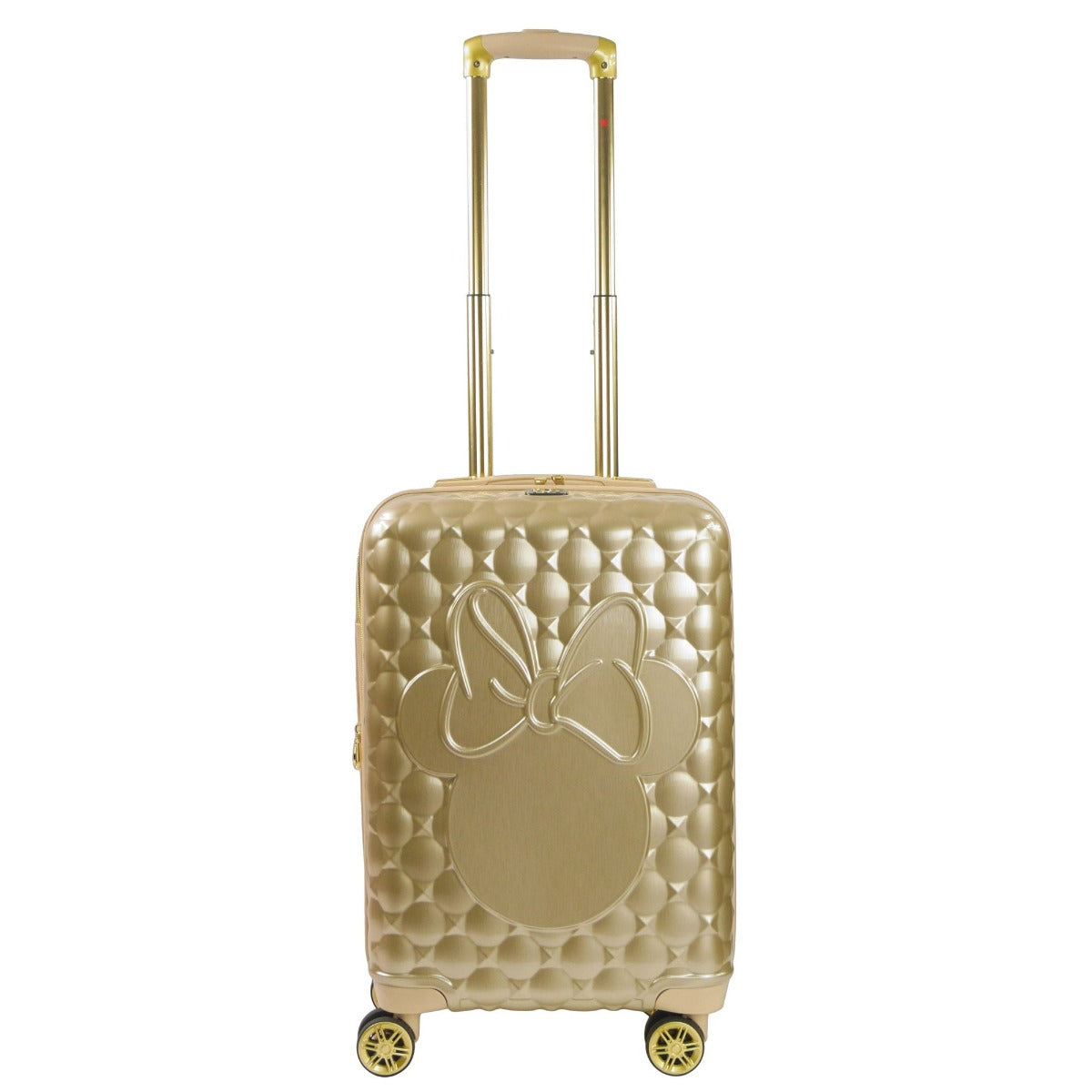 Disney Ful Minnie Mouse molded 21" spinner hard sided suitcase gold carry on Fūl luggage