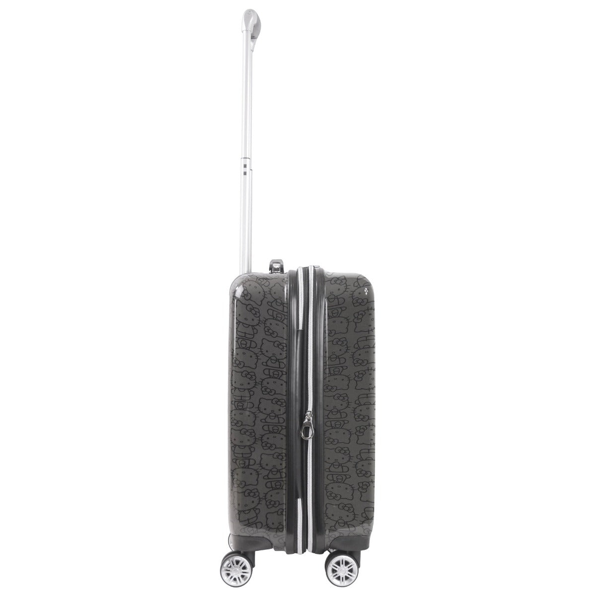 Hello Kitty Pose All Over Print 22 inch Hardsided Luggage Black Carry on Spinner Suitcase