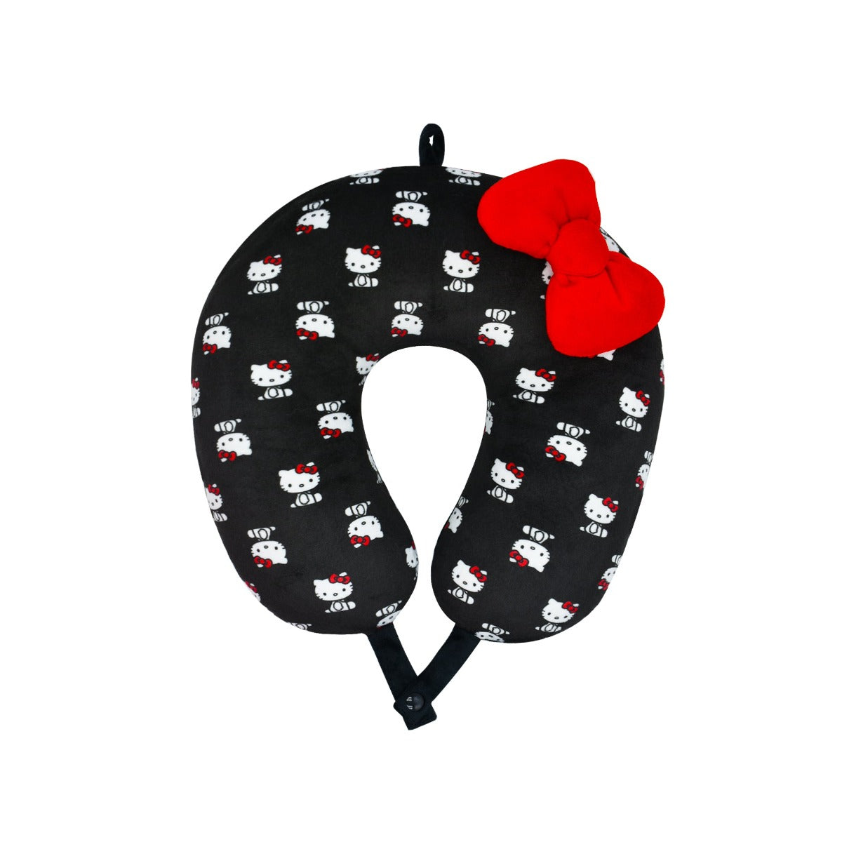 Hello Kitty Ful logo travel neck pillow black