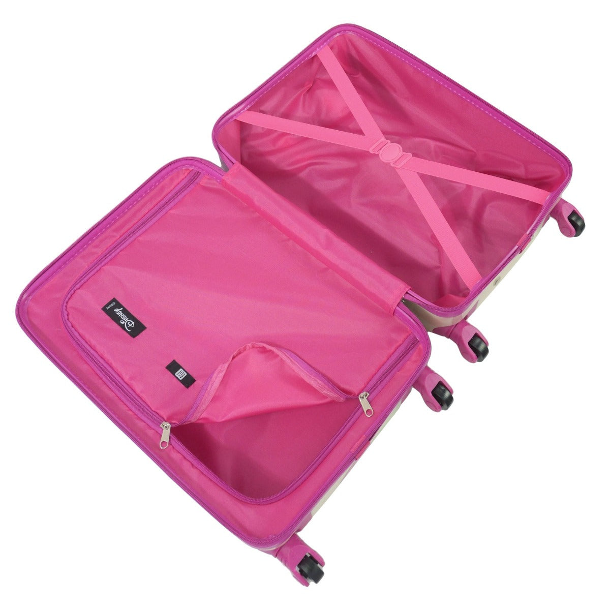 Ful Disney minnie mouse pastel kids 21 inch hardside spinner suitcase carry on luggage - best kids suitcases for travel