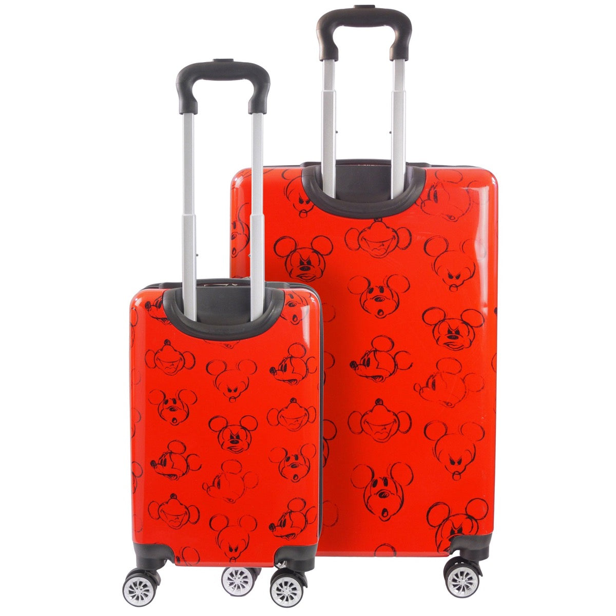 Disney Ful Mickey Mouse Adventure Awaits 2pc spinner suitcase family luggage set kids and adult