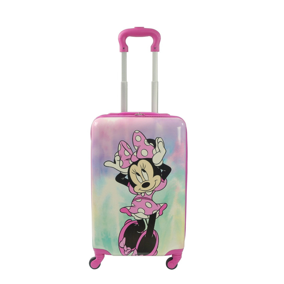 Ful Disney minnie mouse pastel 21" hardside spinner luggage - best kids suitcase for travel