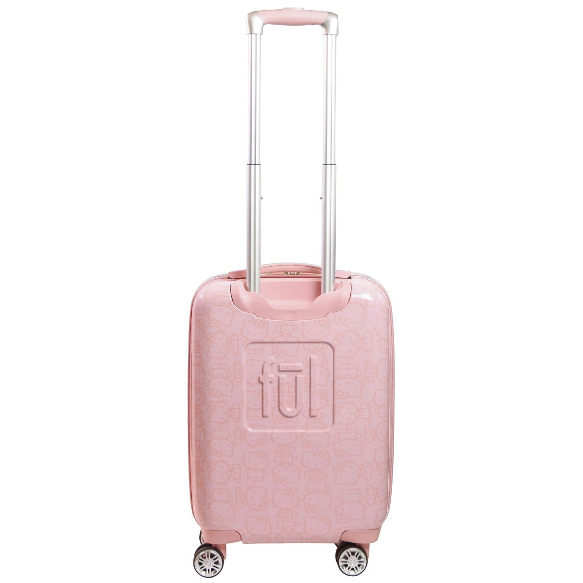 Hello Kitty Pose All Over Print 21" Hardsided Luggage Pink Carry-on Spinner Suitcase