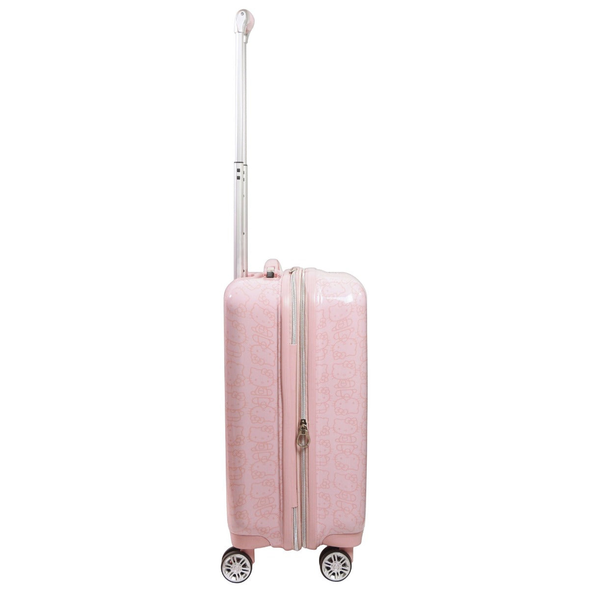 Hello Kitty Pose All Over Print 21" Hardsided Luggage Pink Carry-on Spinner Suitcase