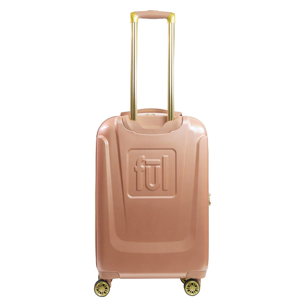 Ful Disney Running Mickey Mouse 26 inch Spinner Suitcase Rose Gold Hardsided Checked Luggage 360 degree wheels