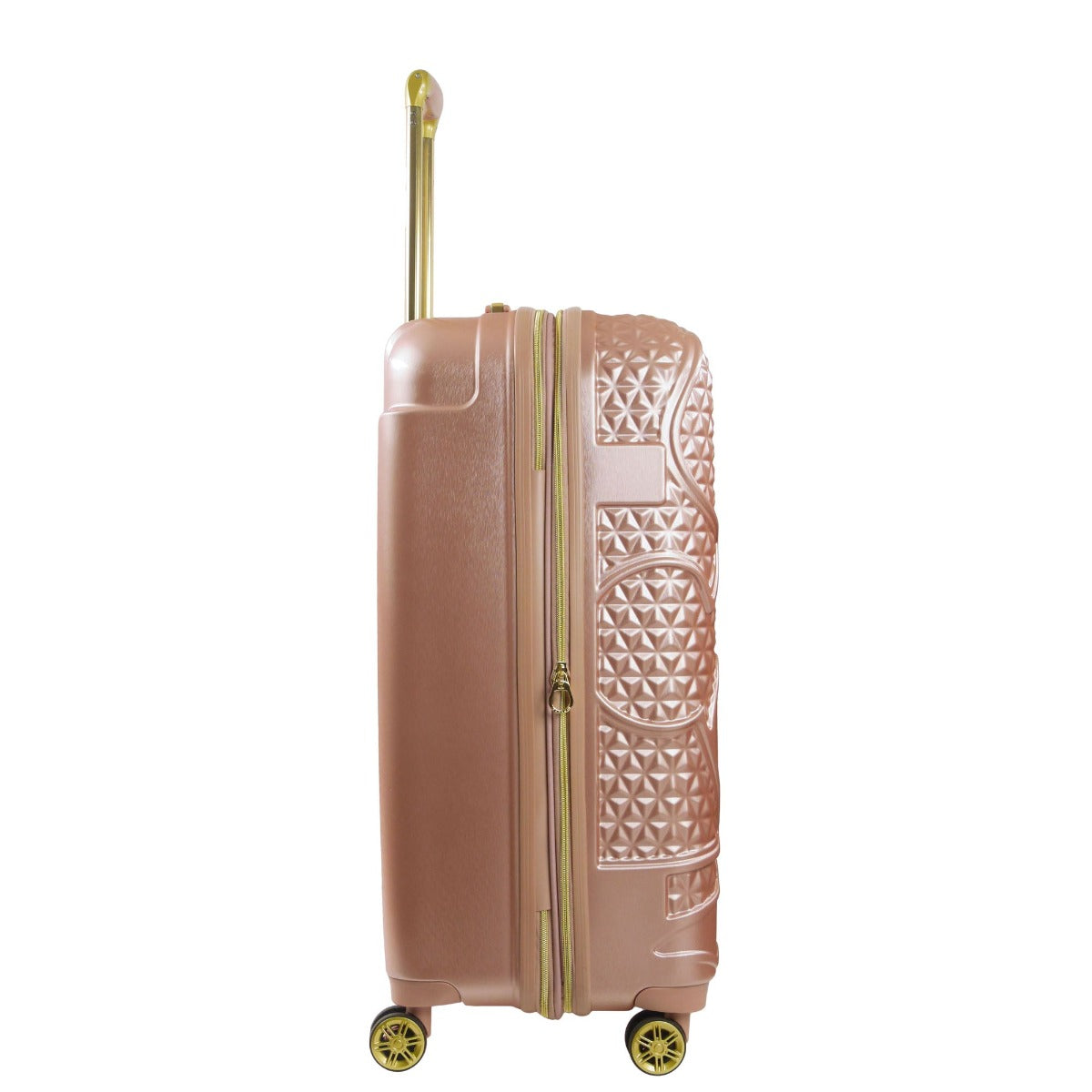 Adult Disney Luggage Mickey Mouse Texture Rolling Hard Sided Rose Gold 30"