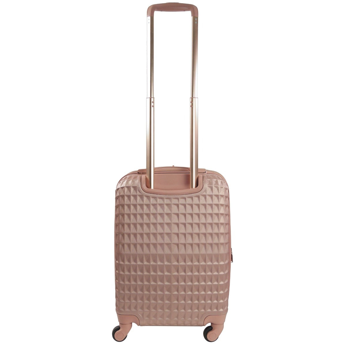 Ful Geo 22" carry on hard sided expandable spinner suitcase rose gold luggage