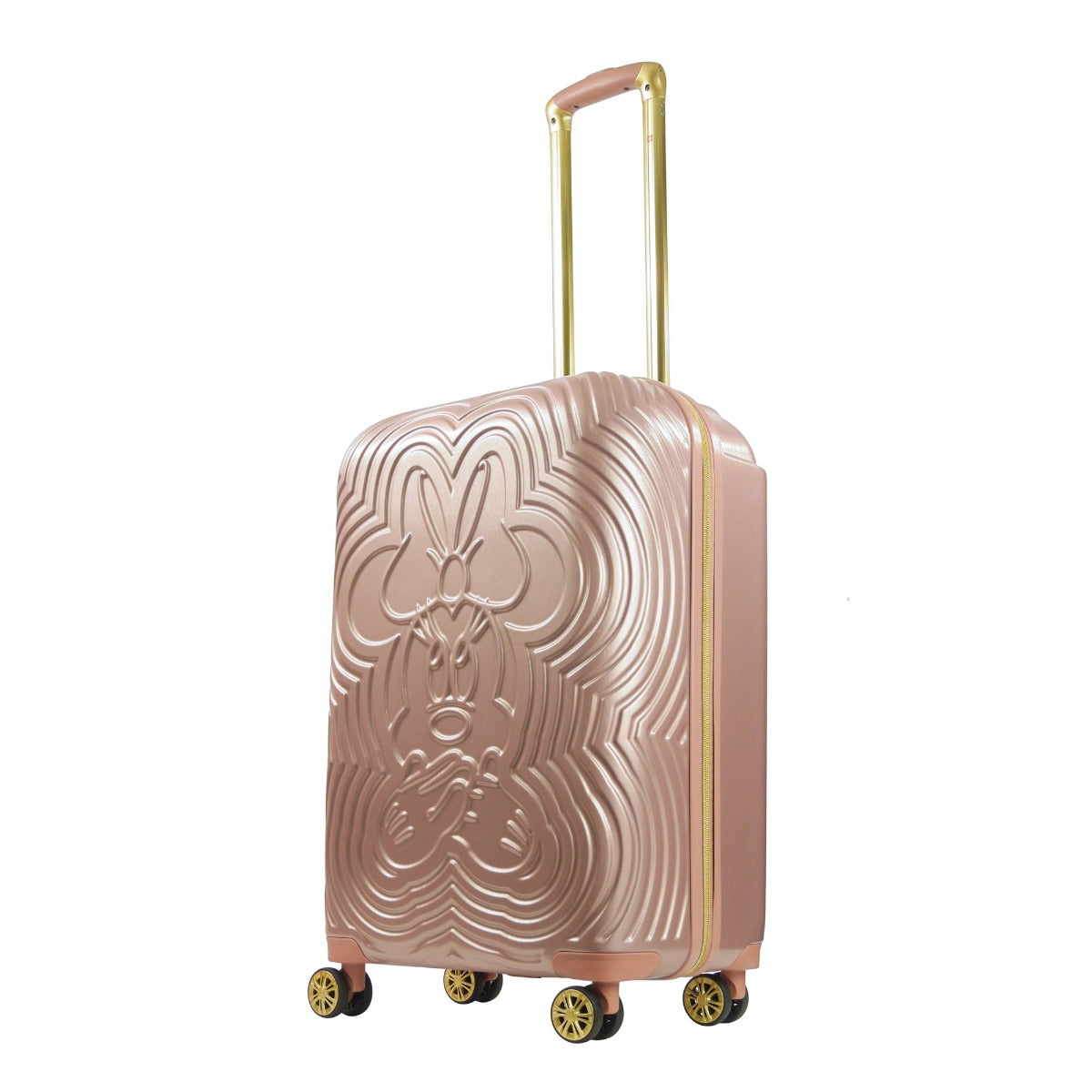 Disney Ful Playful Minnie Mouse 26 inch spinner suitcase hard sided luggage rose gold