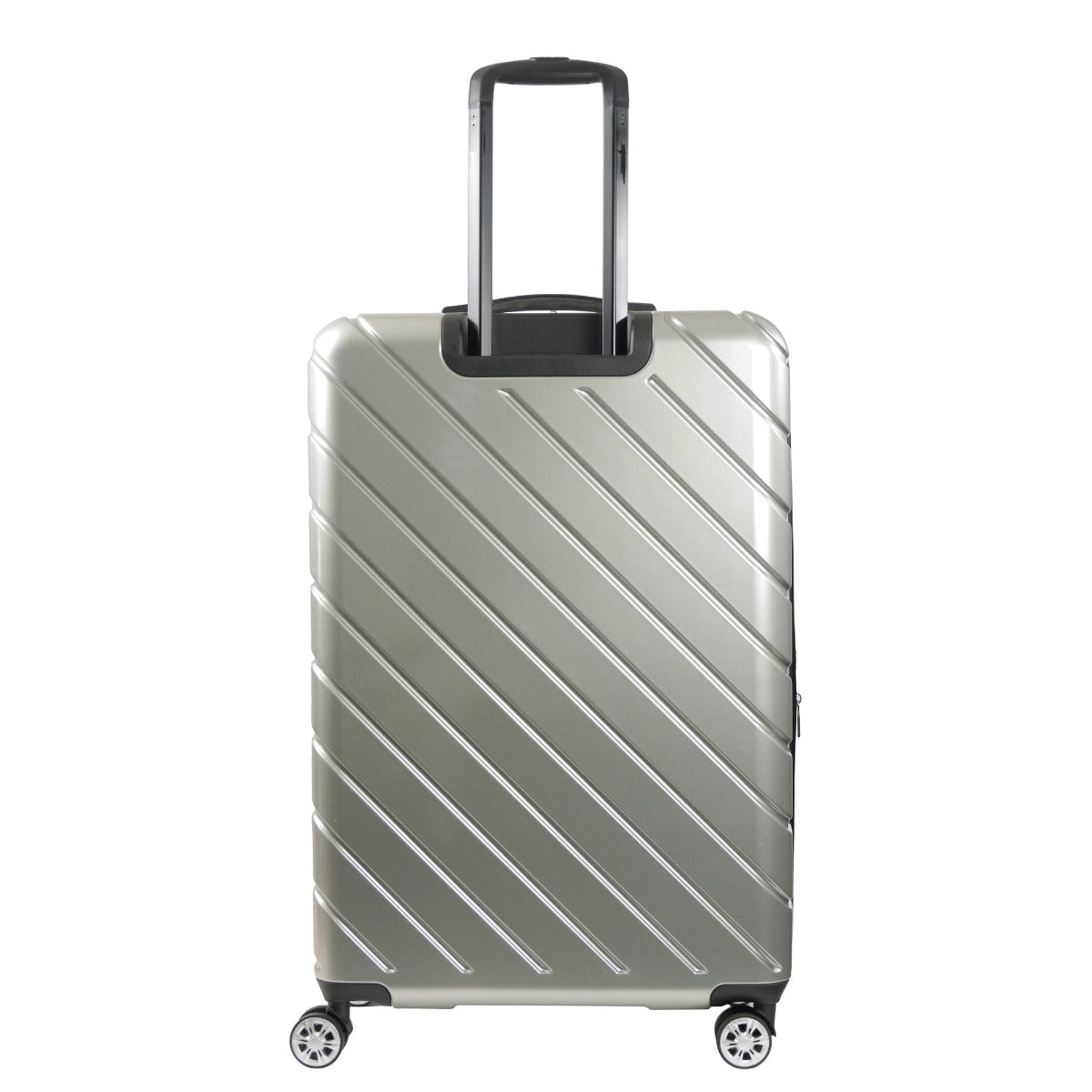 Velocity 31" Hardside Spinner Checked Luggage Suitcase Silver